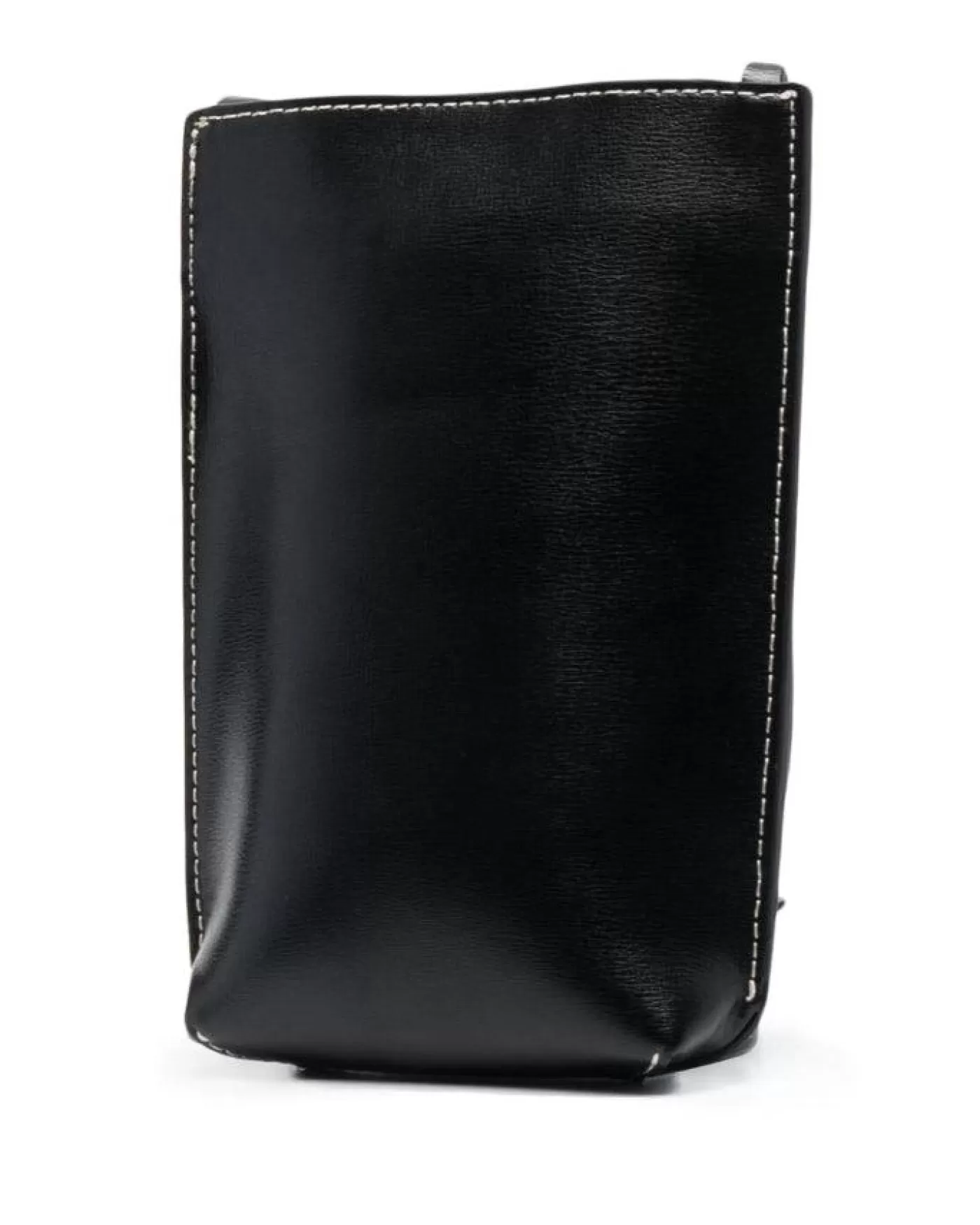 Ganni Small Recycled Leather Crossbody Bag BLACK Best Sale