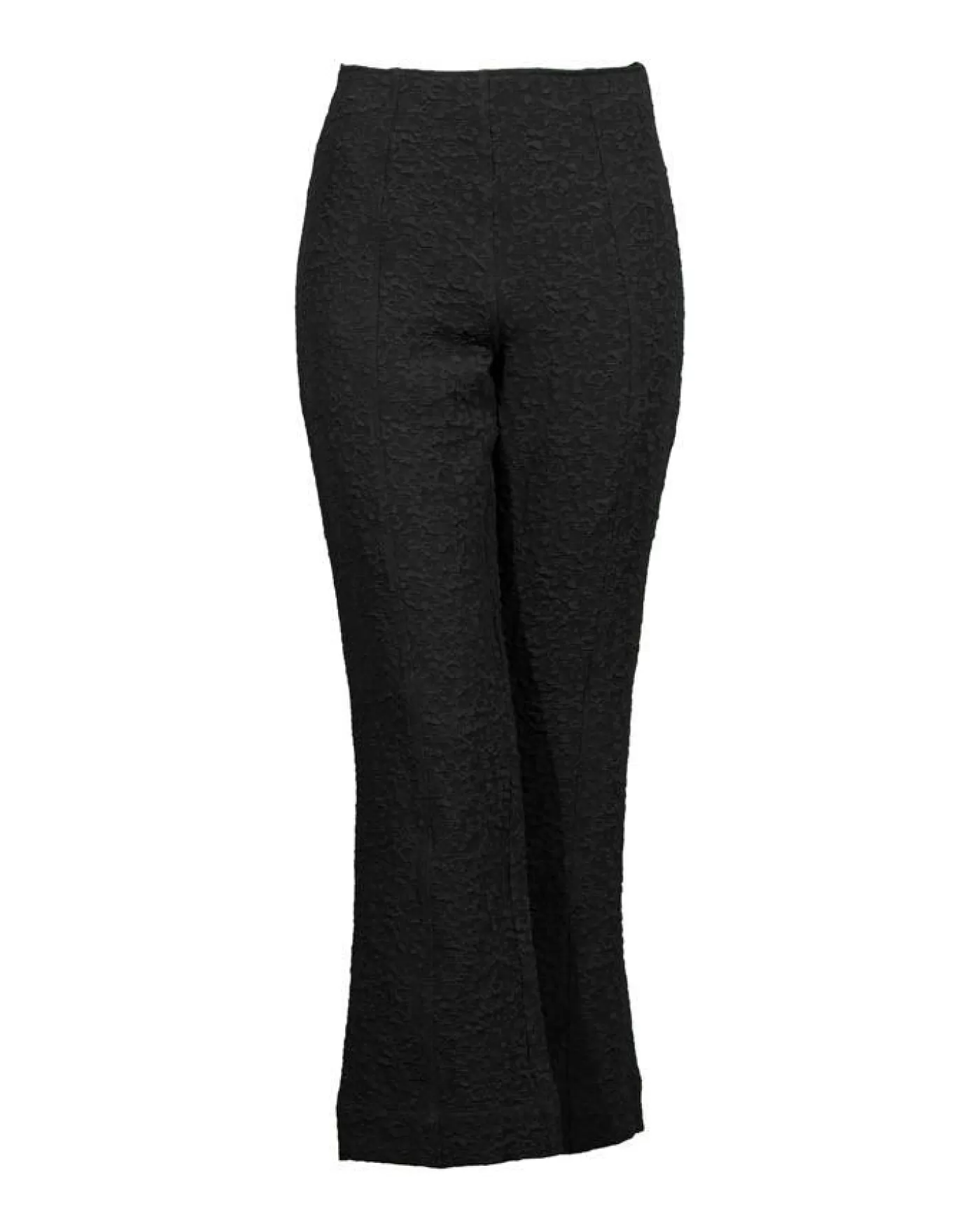 Ganni Textured Suiting Cropped Pants BLACK Clearance