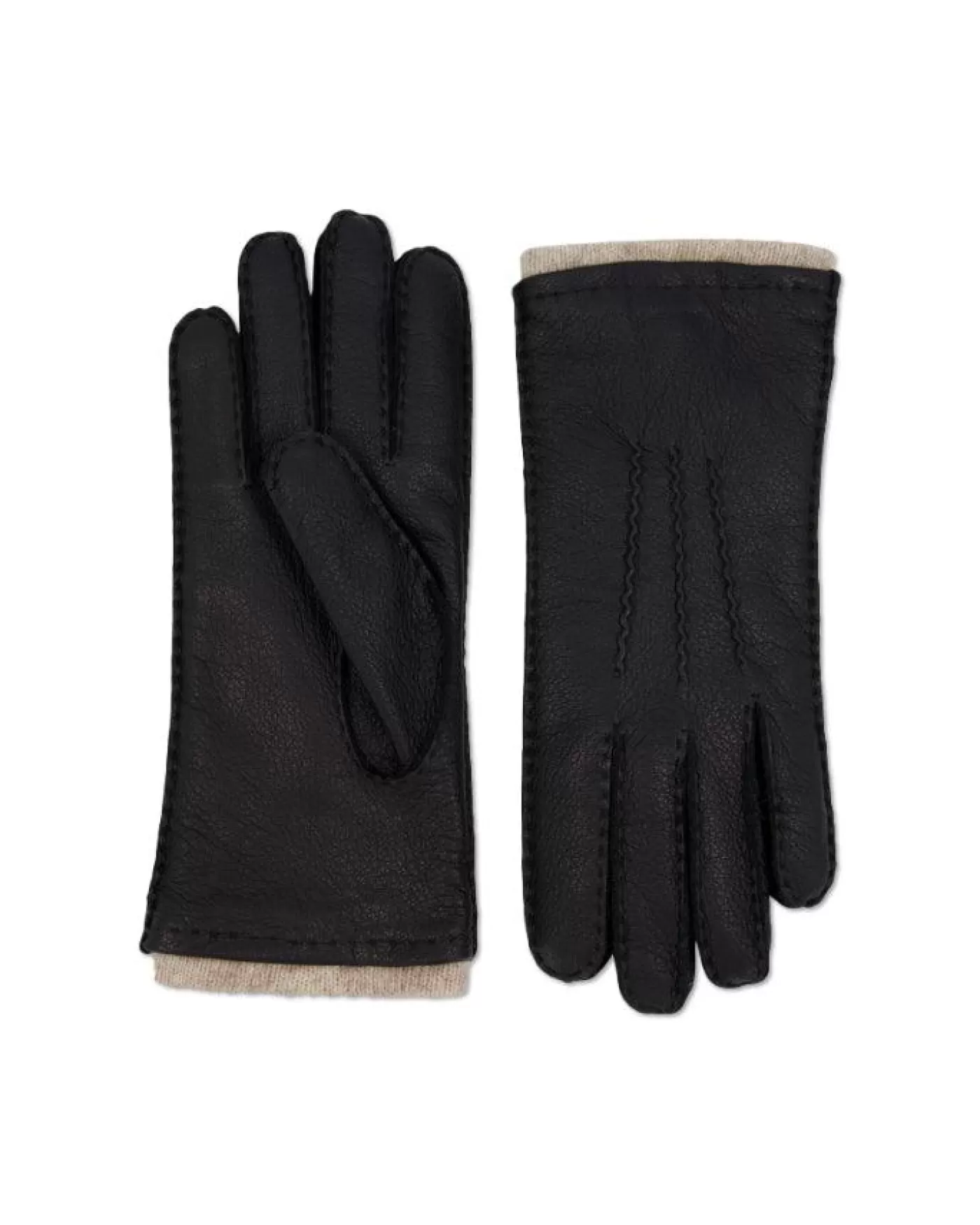 HiSO Textured Nappa Leather Gloves Black Flash Sale
