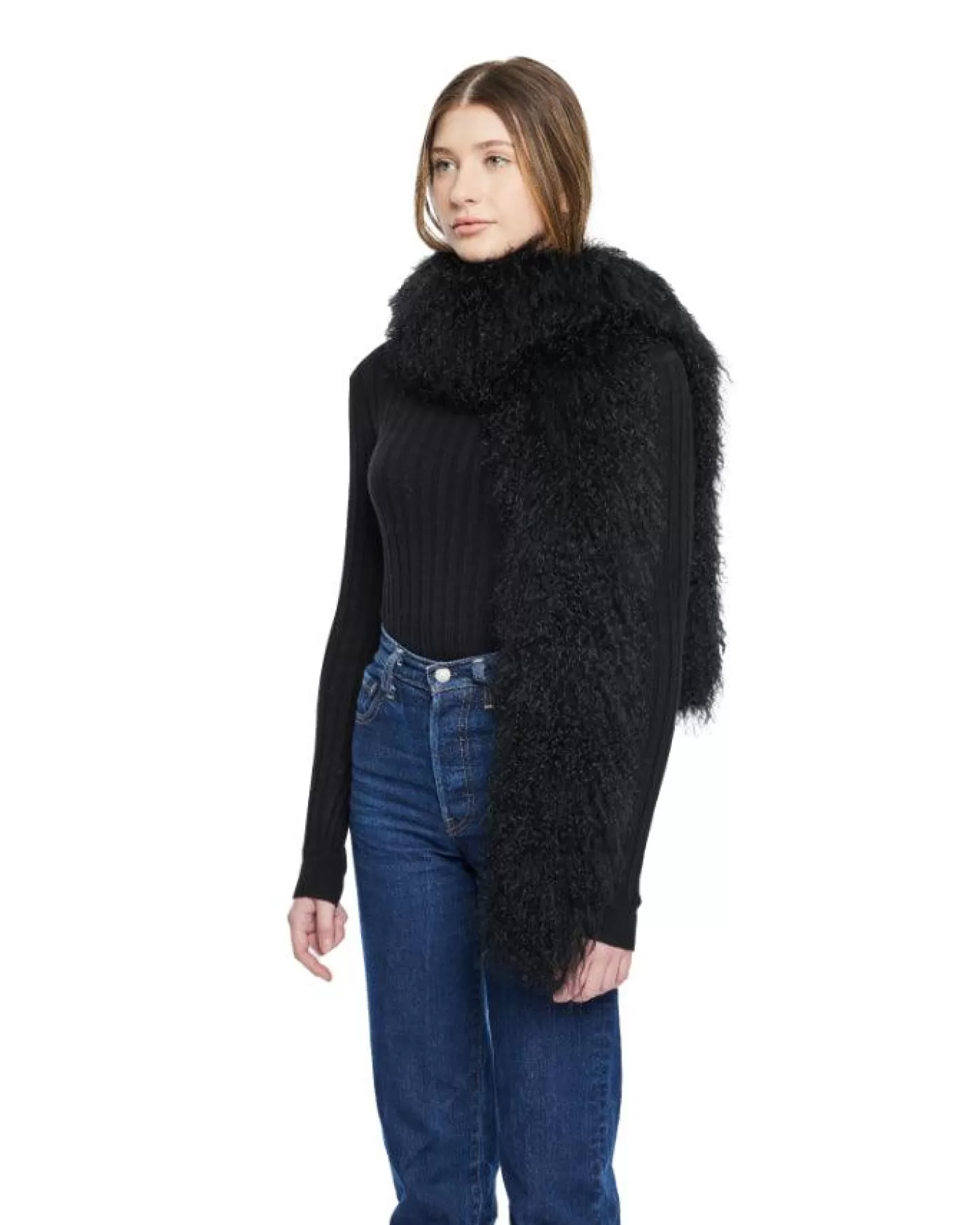 HiSO Toscana Shearling Boa Tube Scarf Online