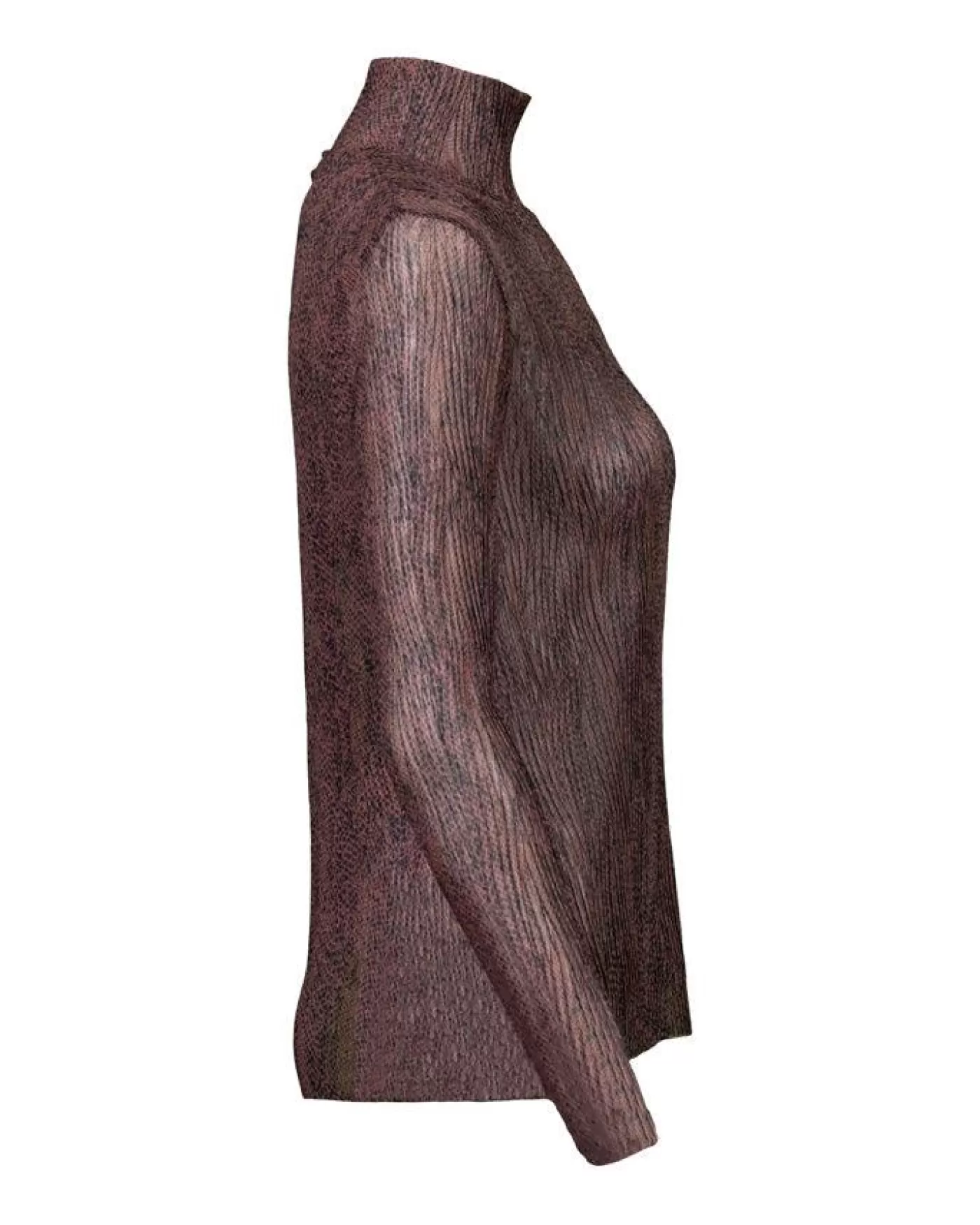 Boss Hugo Emata Snake Print Tulle Top PLUM Cheap