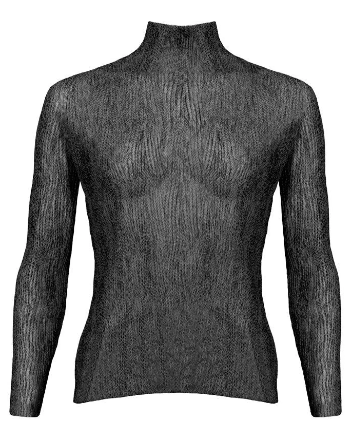 Boss Hugo Emata Tulle Turtleneck Black Best Sale