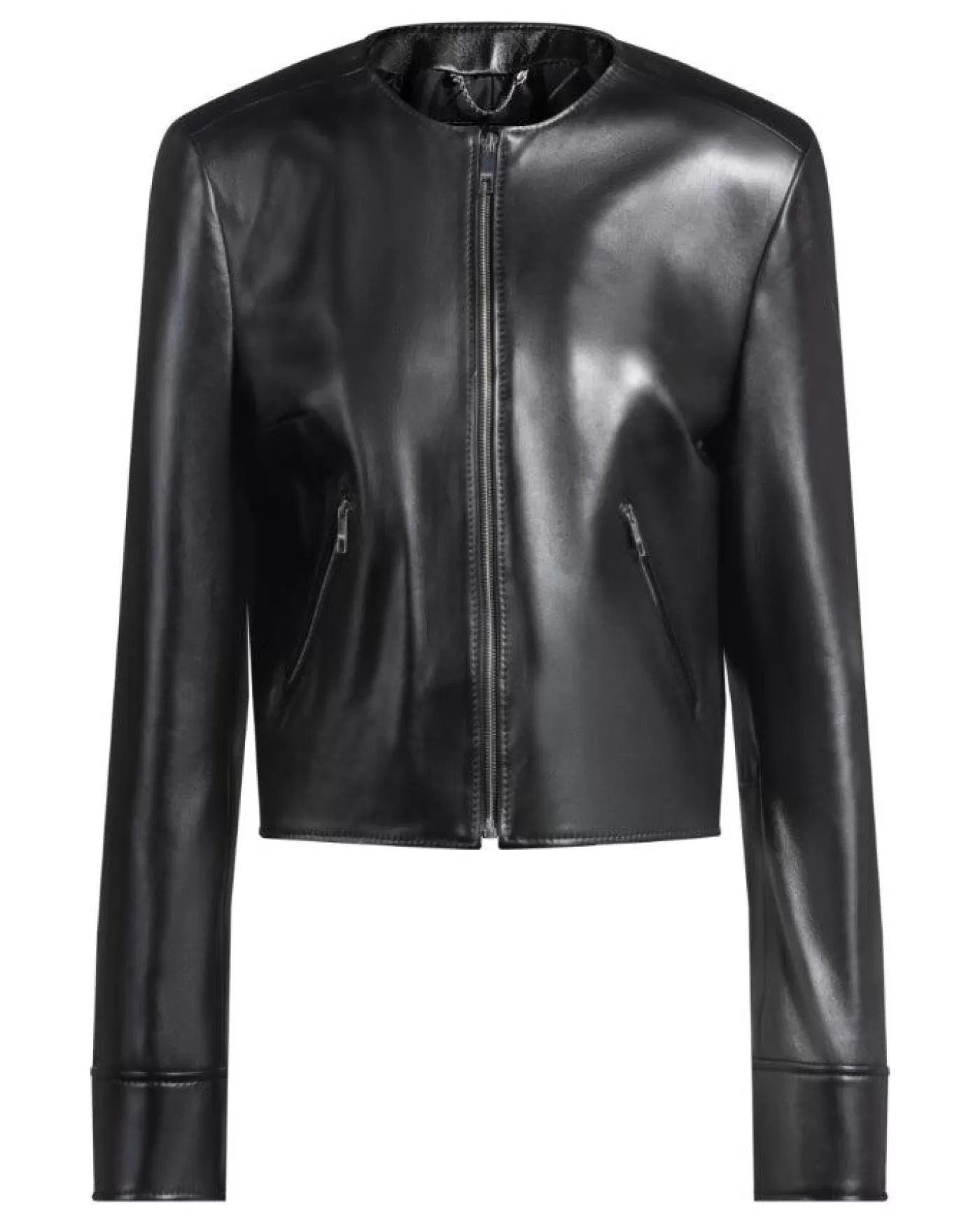 Hugo Boss Sadenita Leather Jacket Black Best