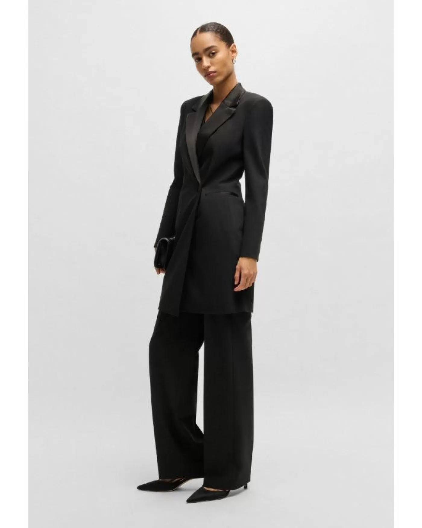 Hugo Dackea Tuxedo Dress Black Flash Sale
