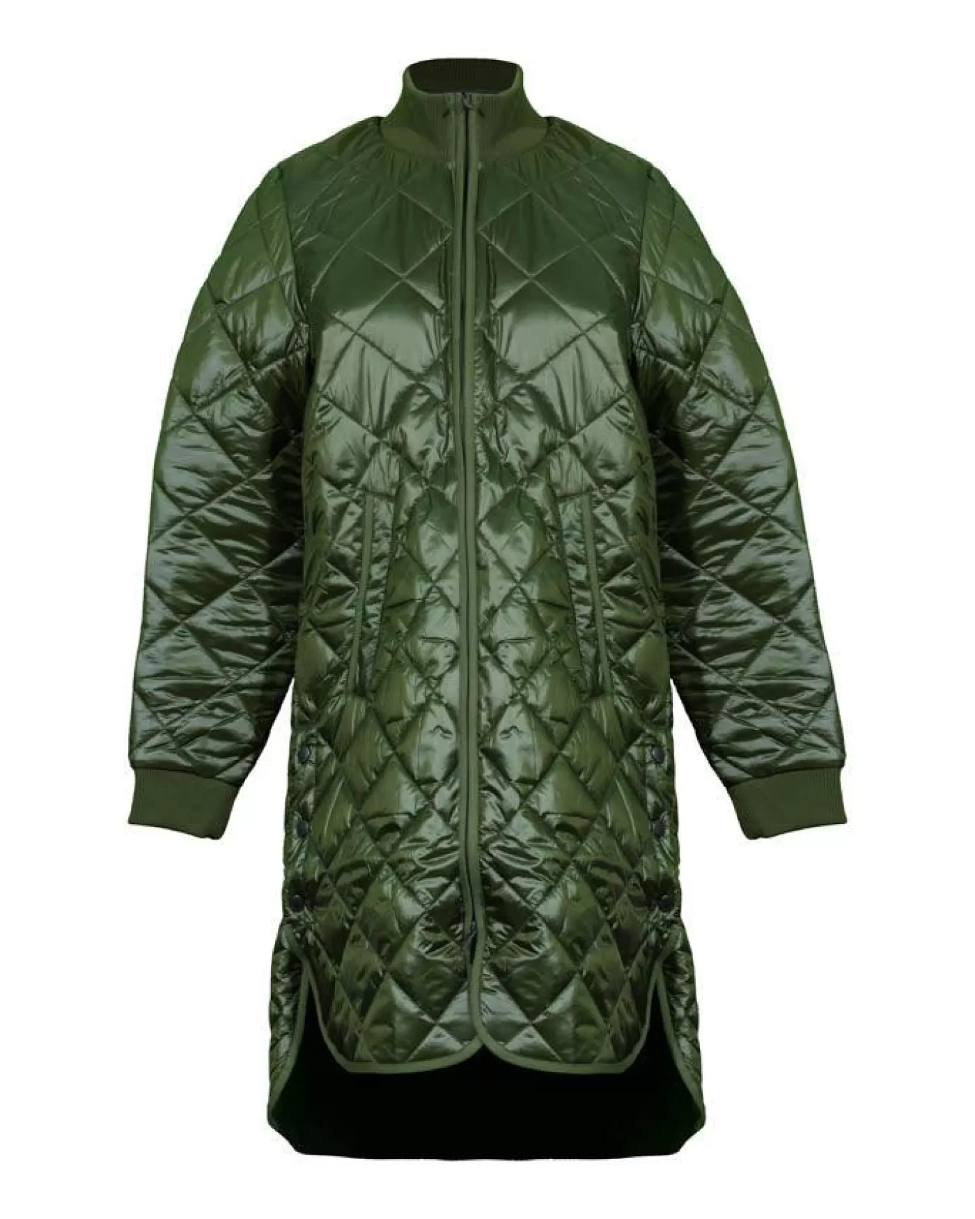 Ilse Jacobsen Pearl02 Quilted Long Jacket Outlet