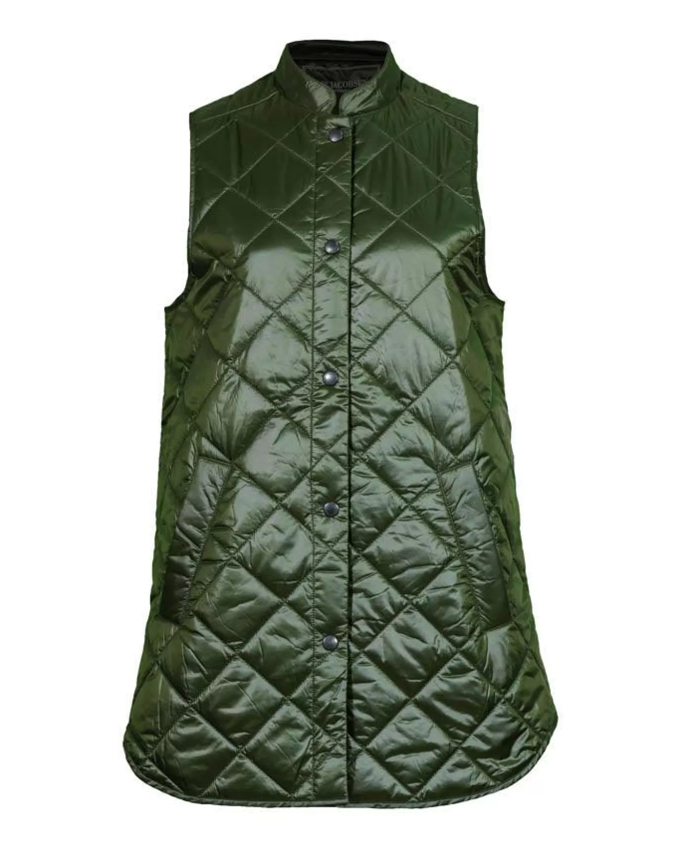 Ilse Jacobsen Short Quilted Vest DeepOlive Fashion