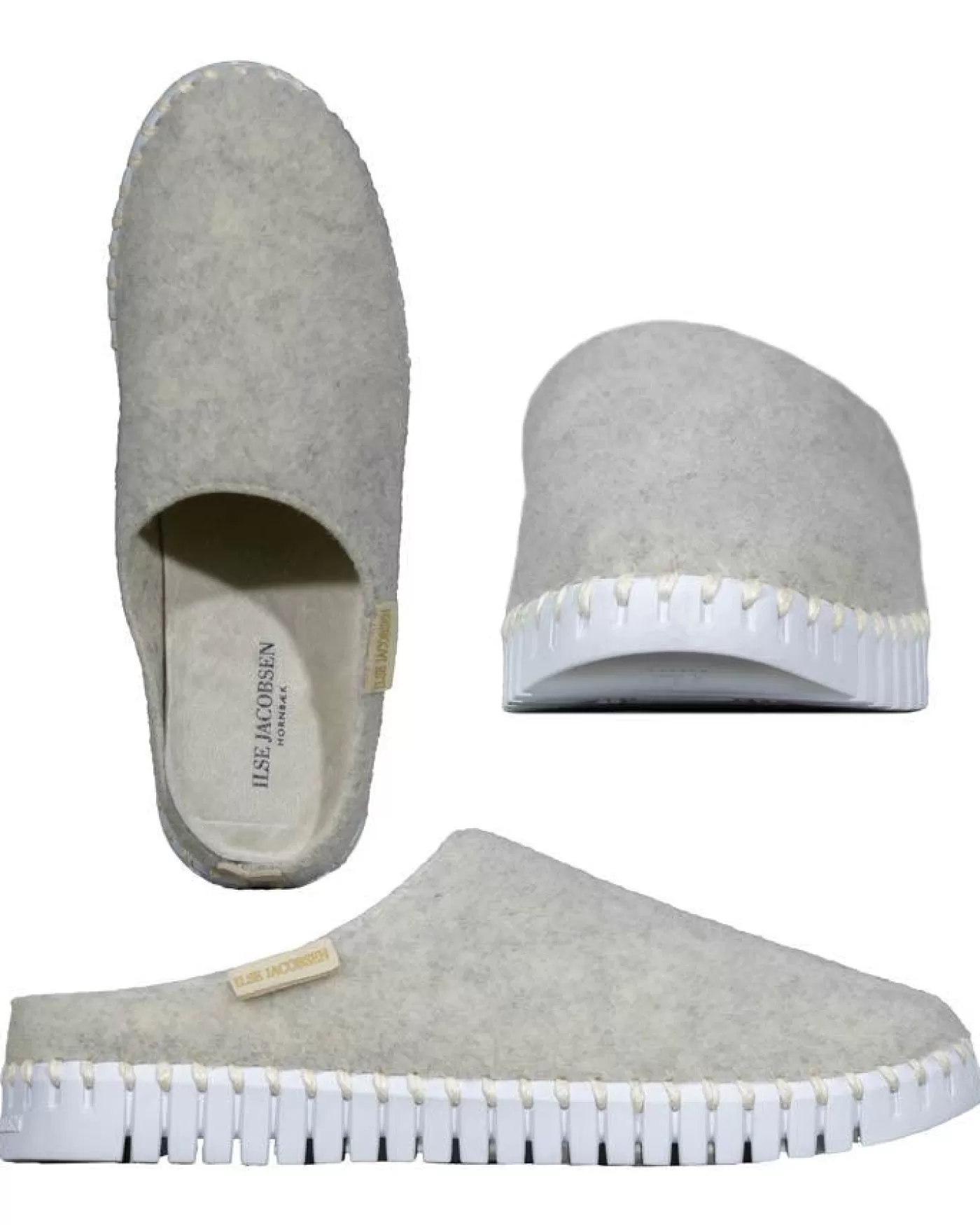 Ilse Jacobsen Tulip Felt Slippers PUMICESTONE Best