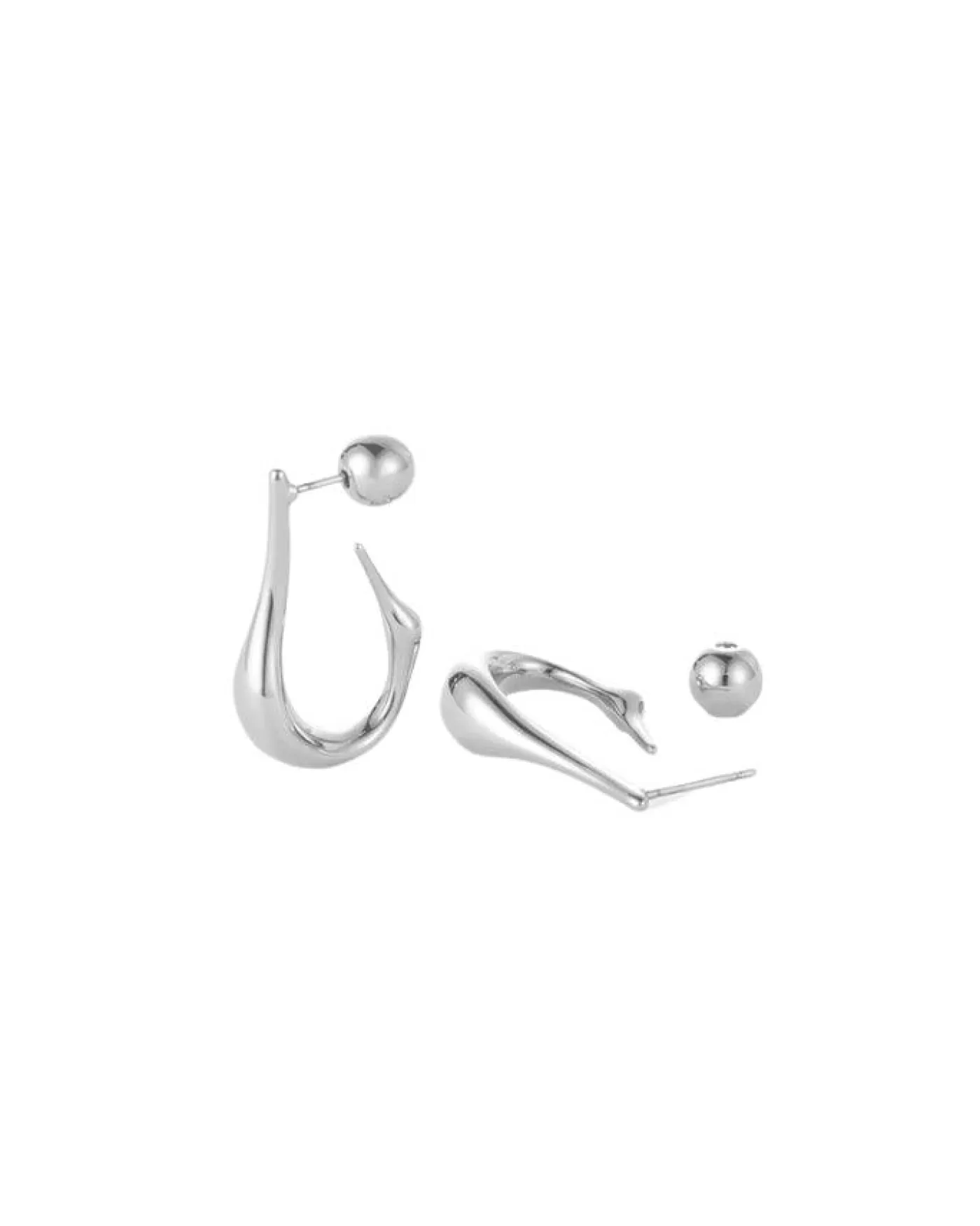 JENNY BIRD Colette Hoops Small Silver Cheap