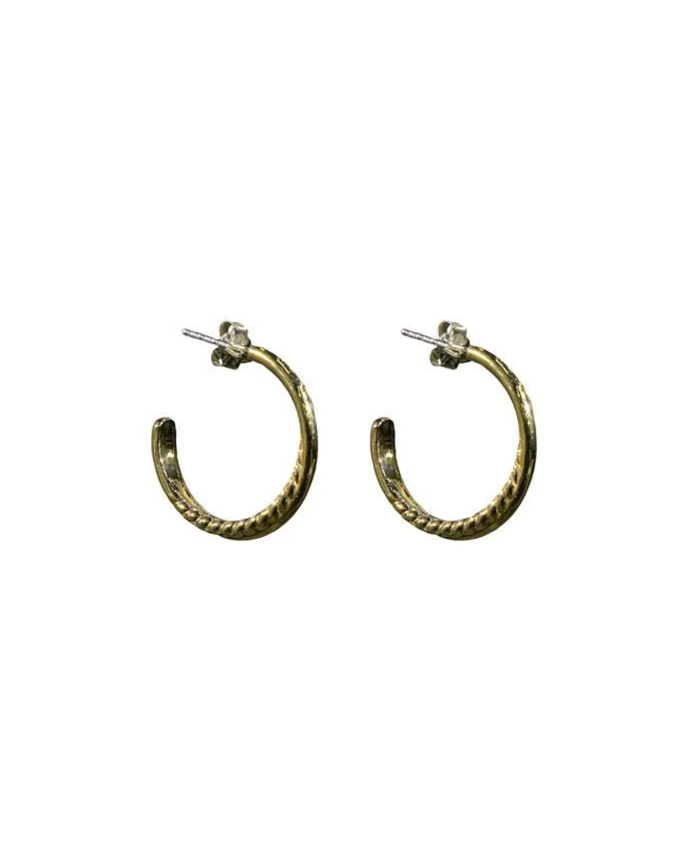 Karyn Chopik Grecian Twist Hoop Earrings Bronze Best