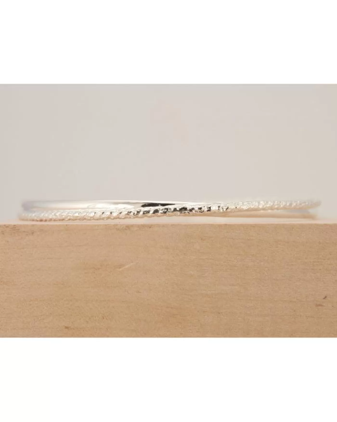 Karyn Chopik Silver Grecian Twist Bangle SterlingSilver New
