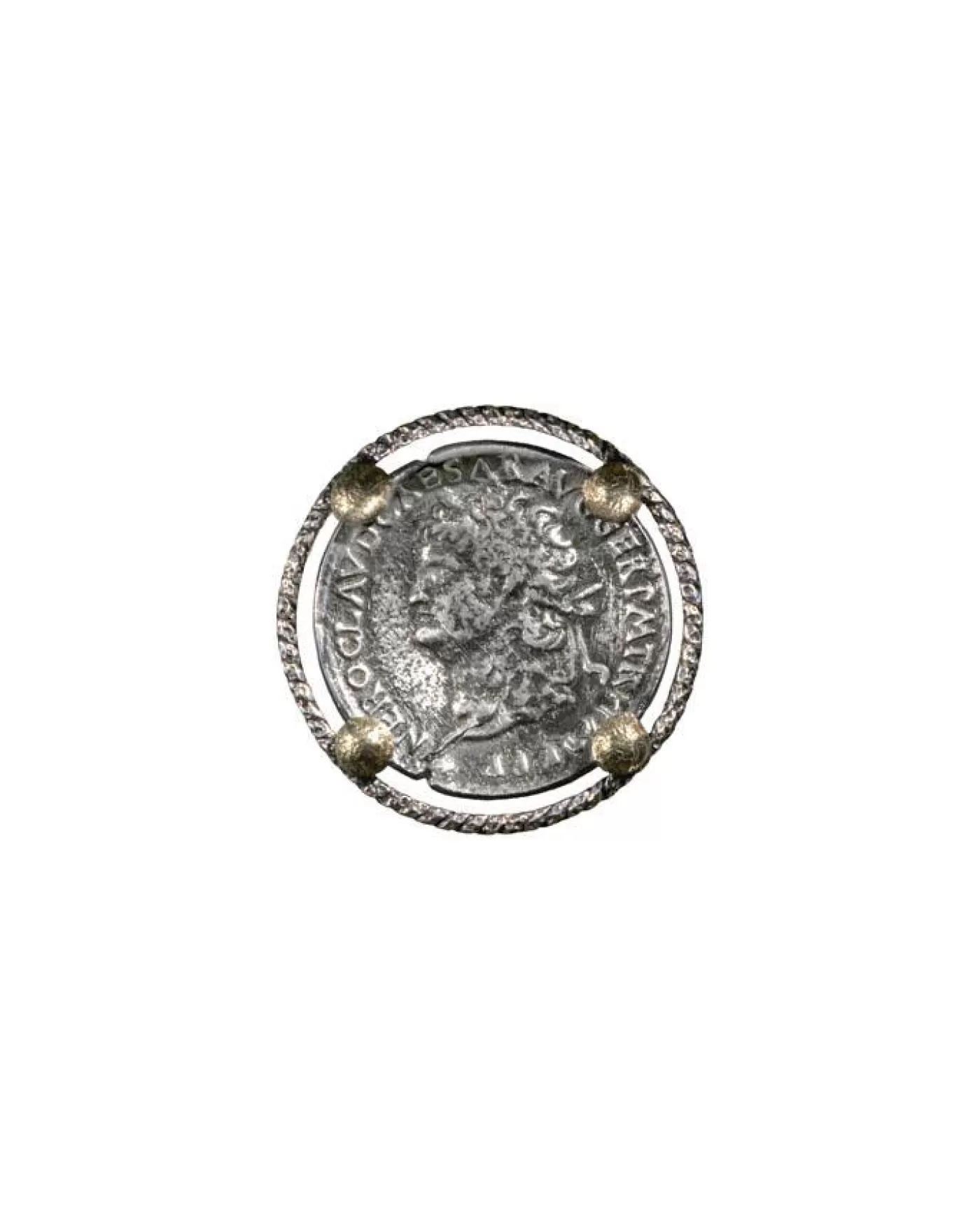 Karyn Chopik Silver Loop and Coin Pin SterlingSilver Best Sale