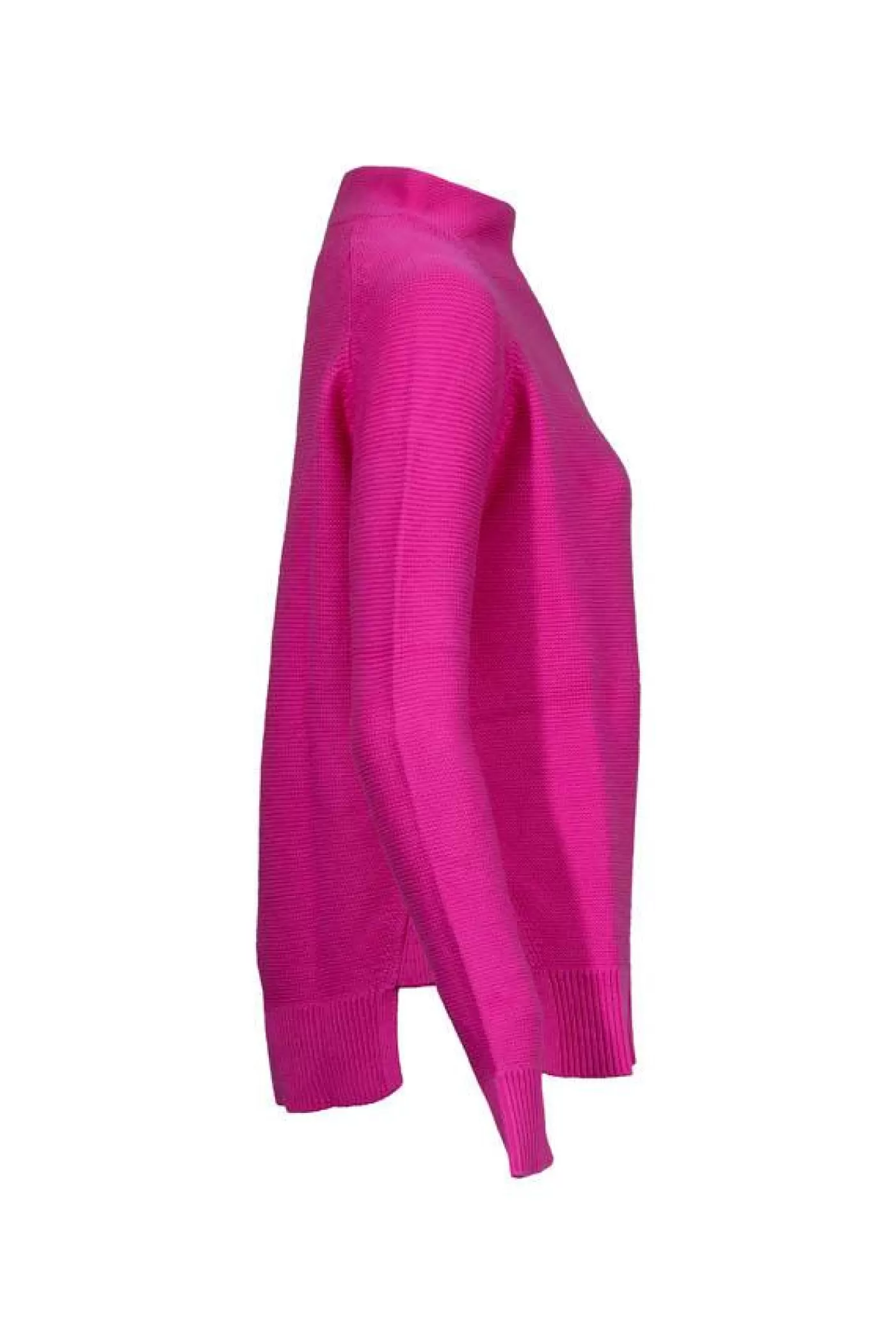 Kinross Cashmere Garter Funnel Neck Pullover Outlet