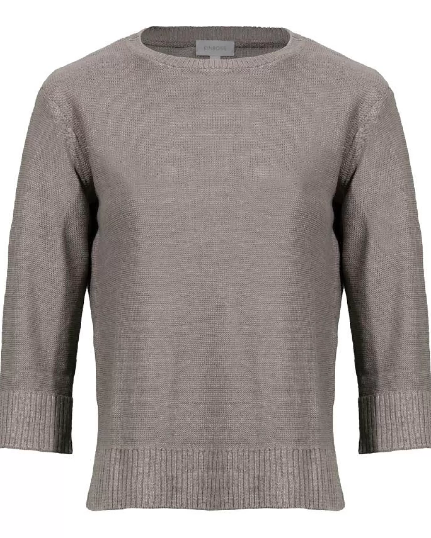 Kinross Cashmere Textured Easy Linen Pullover CAFE Store