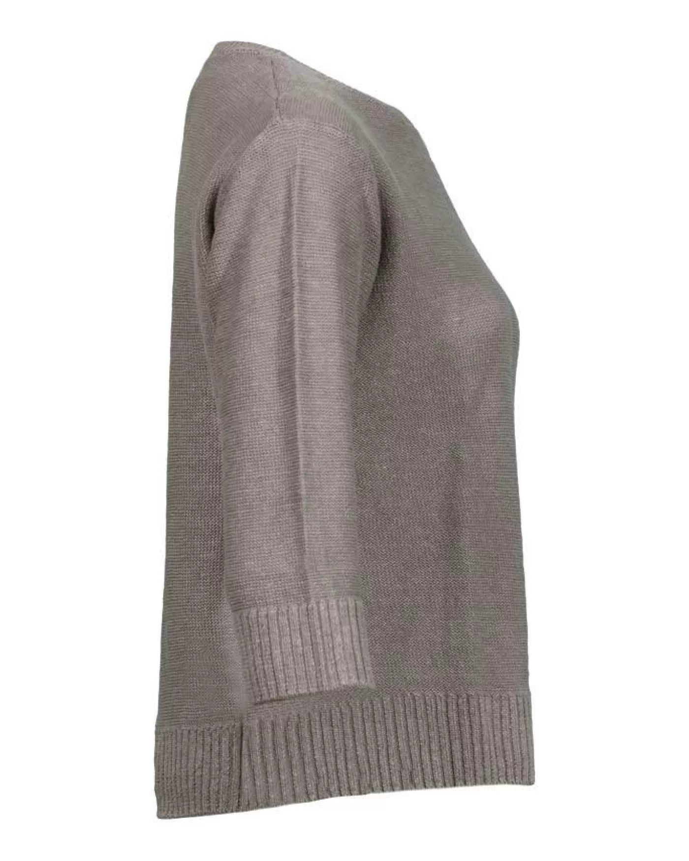 Kinross Cashmere Textured Easy Linen Pullover CAFE Store