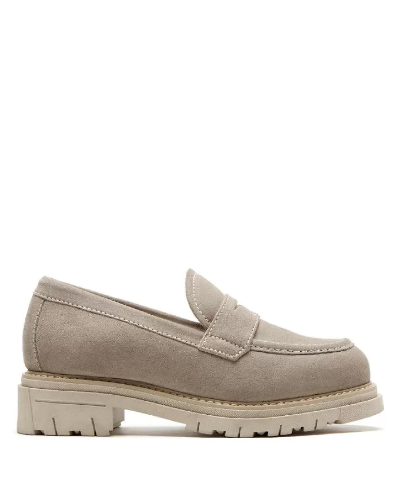 La Canadienne Devin Suede Loafer PEBBLESUEDE Hot