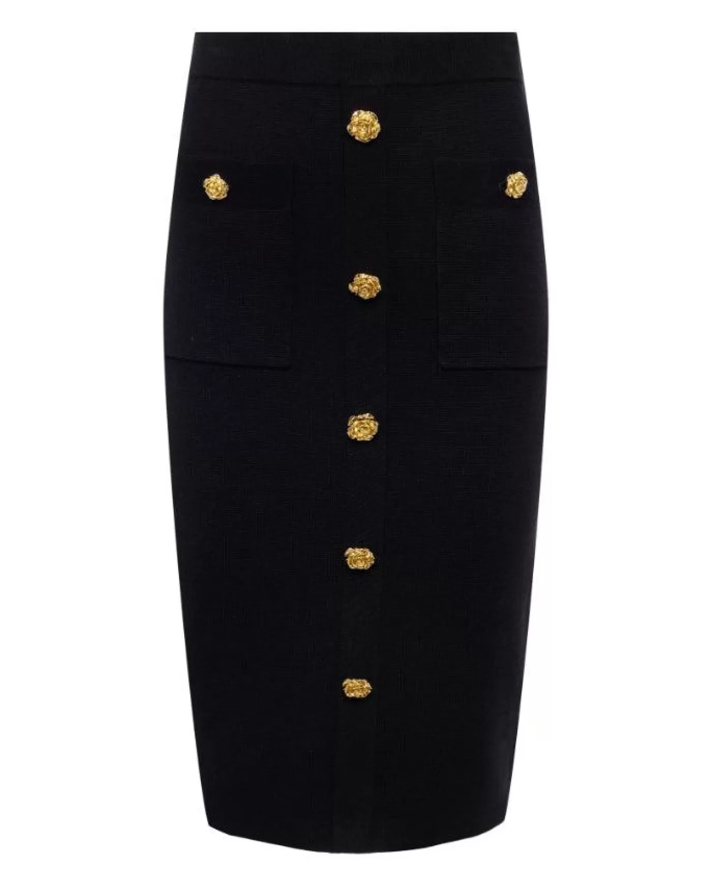 L'Agence Amira Pencil Skirt BLACK/GOLDROSE Clearance