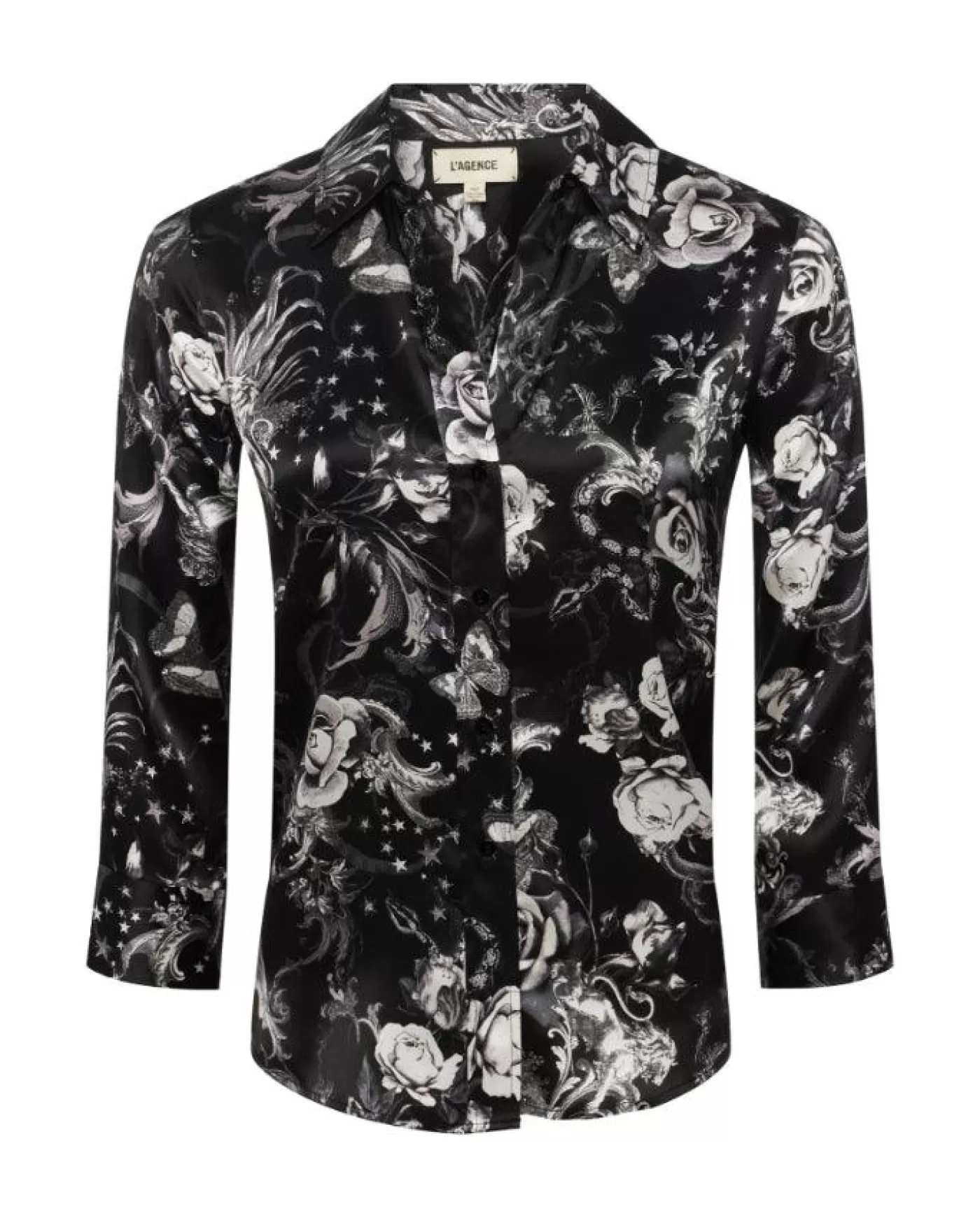 L'Agence Dani Black Zodiac Blouse BLACKMULTIZODIAC Clearance