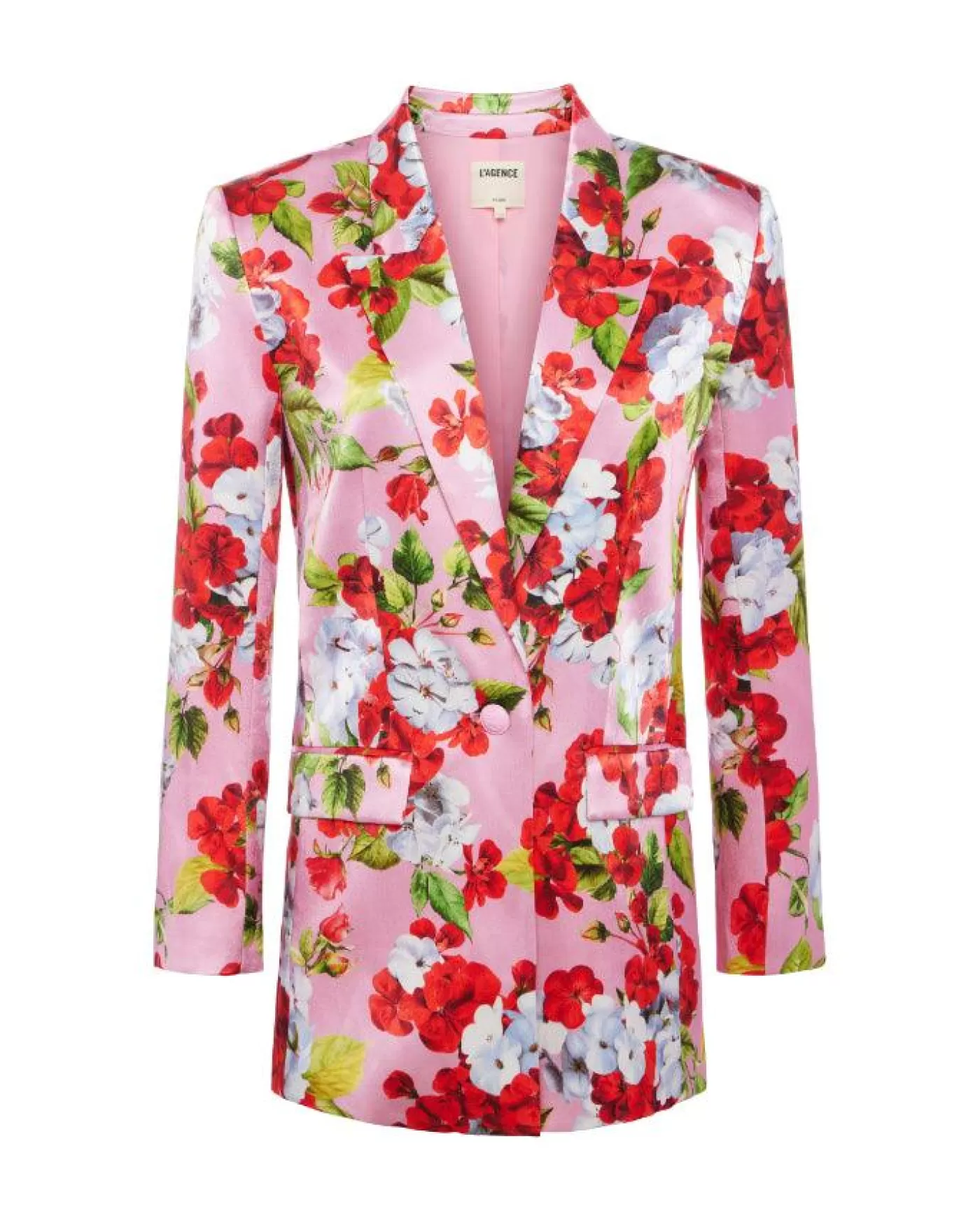 L'Agence Gwyneth Floral Boyfriend Blazer COTTONCANDYMULTIHYDRANGEA Cheap