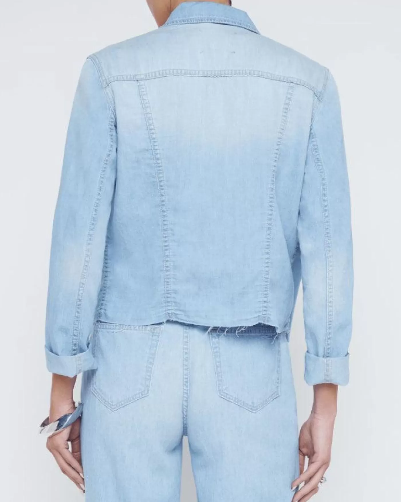 L'Agence Janelle Slim Raw Hem Jacket DAKOTA Best Sale