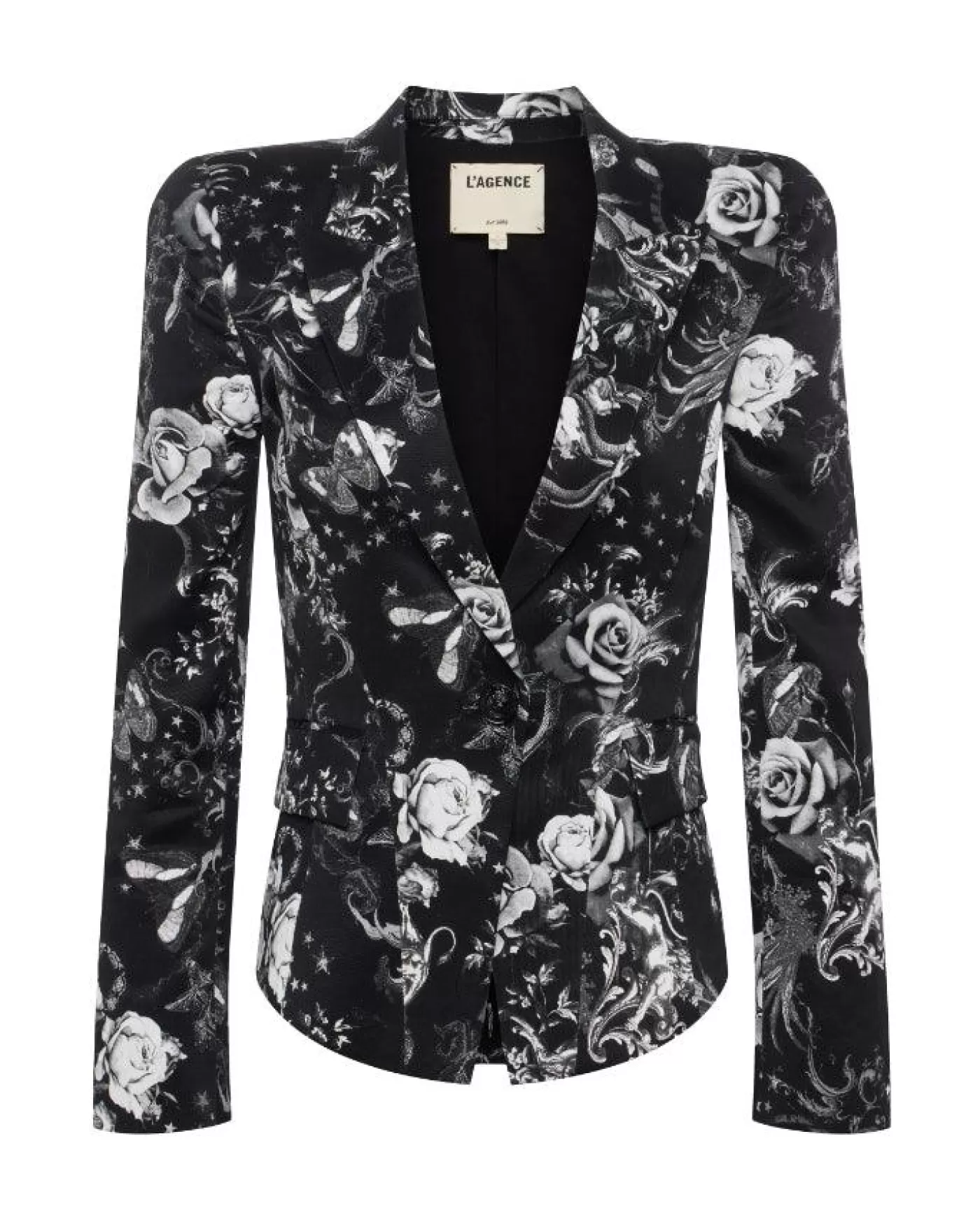 L'Agence Kaisley Blazer BLACKMULTIZODIAC Shop