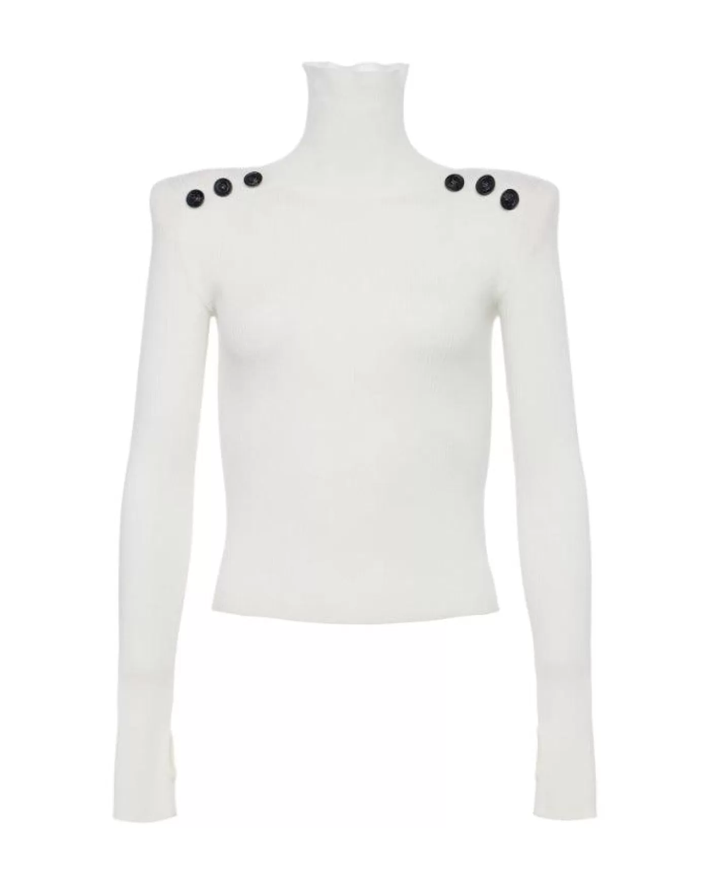 L'Agence Reeves Turtleneck IVORY/BLACK Fashion