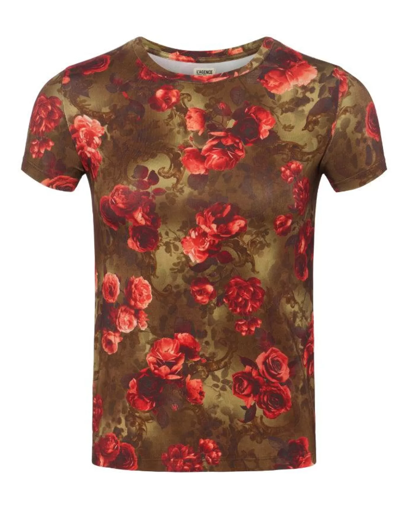 L'Agence Ressi Floral Cheetah Tee ARMY/PINKFLORALCHEETAH Shop