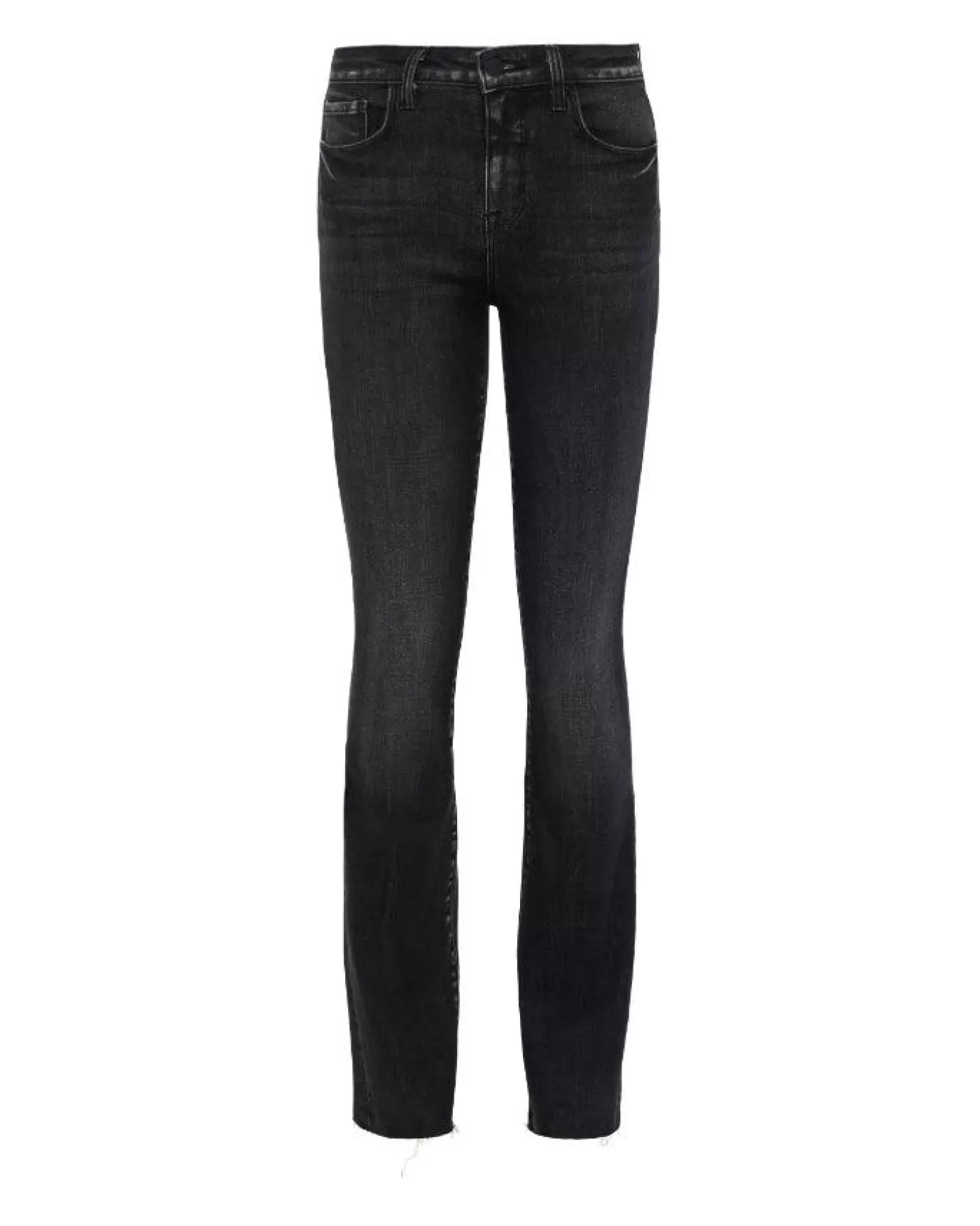 L'Agence Ruth Straight Leg Jeans OBSIDIAN Online