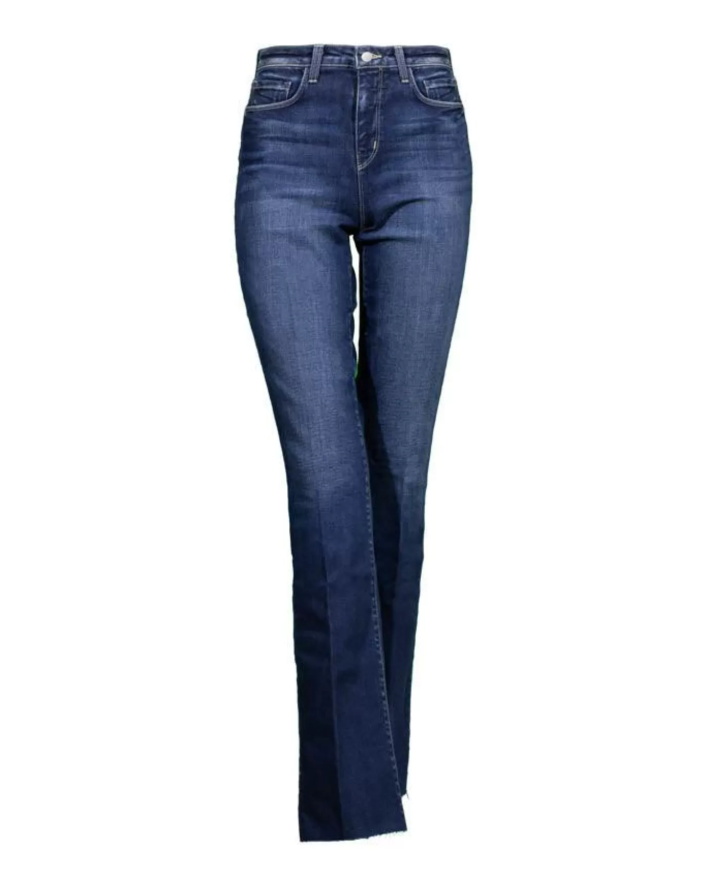 L'Agence Ruth Straight Leg Raw Hem Jeans LAVELLE Discount