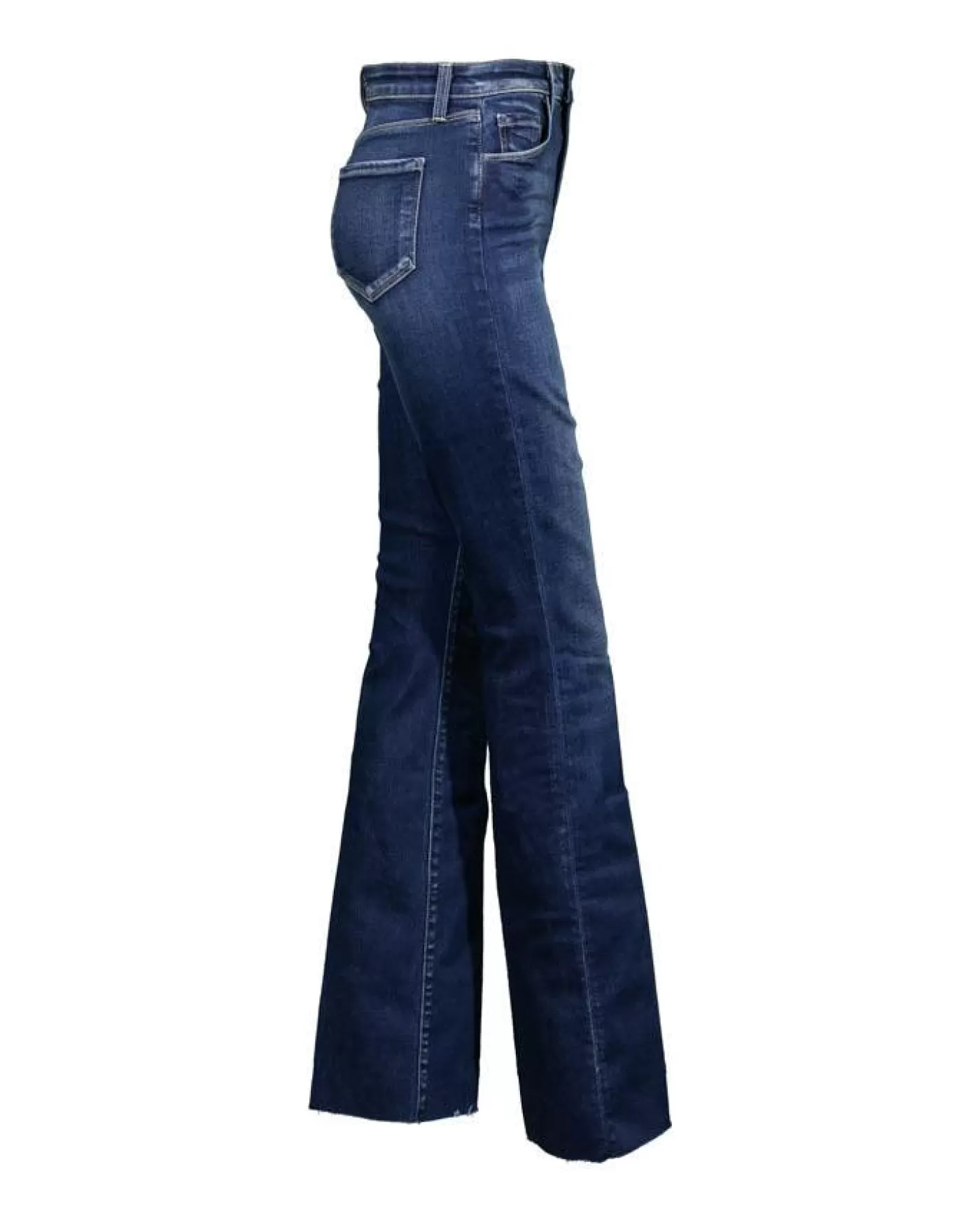 L'Agence Ruth Straight Leg Raw Hem Jeans LAVELLE Discount