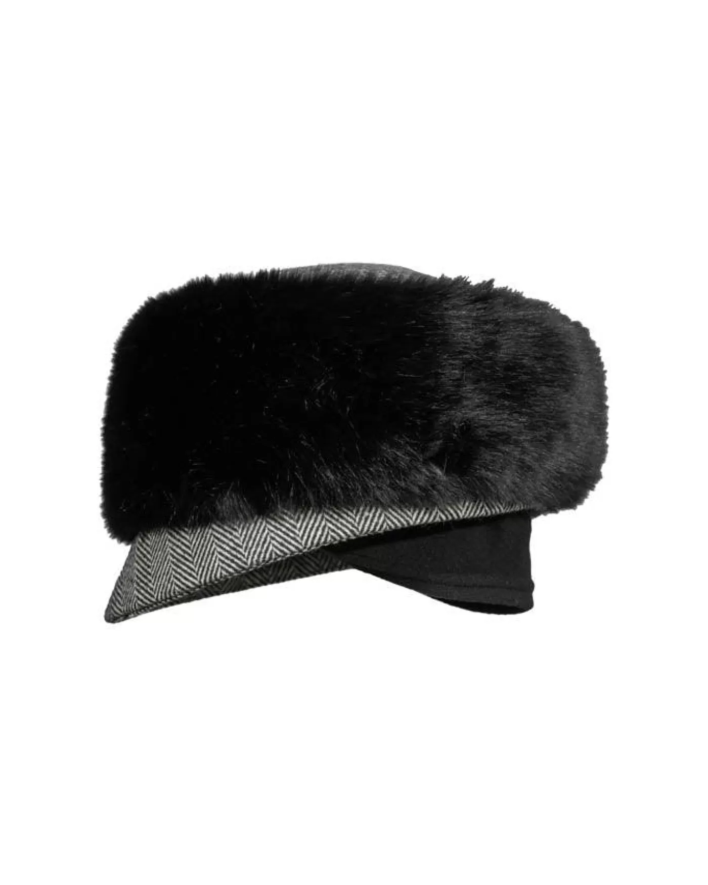 Lillie and Cohoe Trapper Jane Vintage Hat BLACK/WHITE/SOCHI Sale