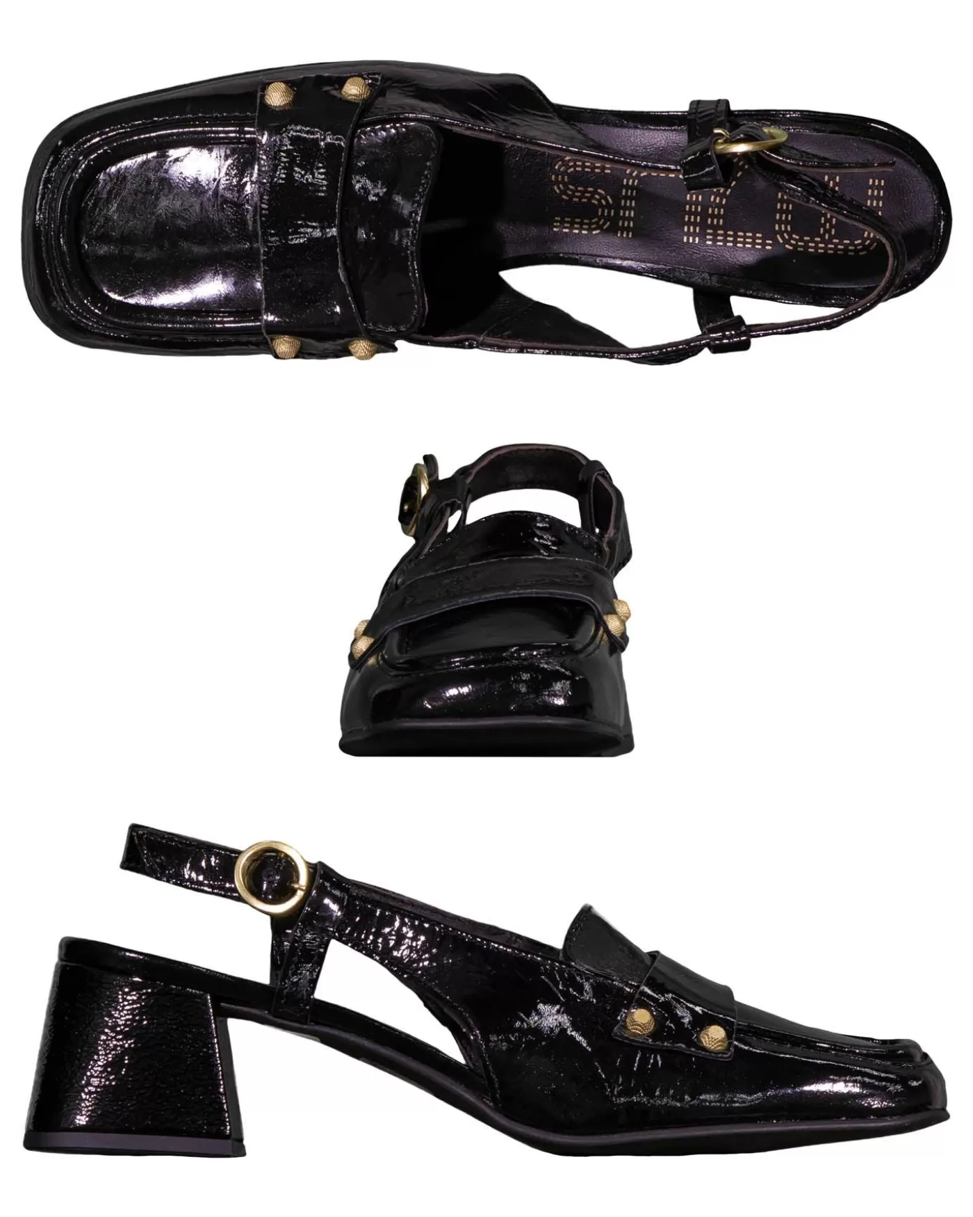 Mjus Loafer Look Sandal BLACK Online