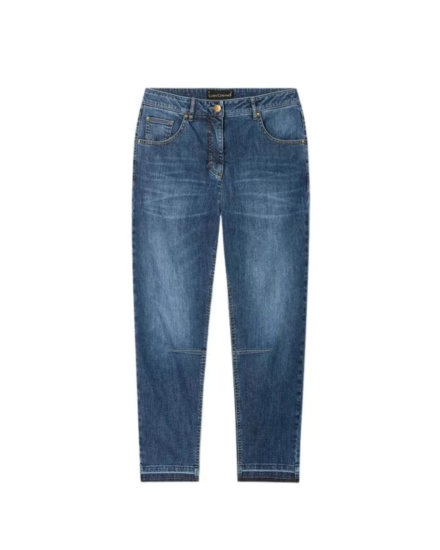 Luisa Cerano Barrel Cut Jeans Blue Best Sale