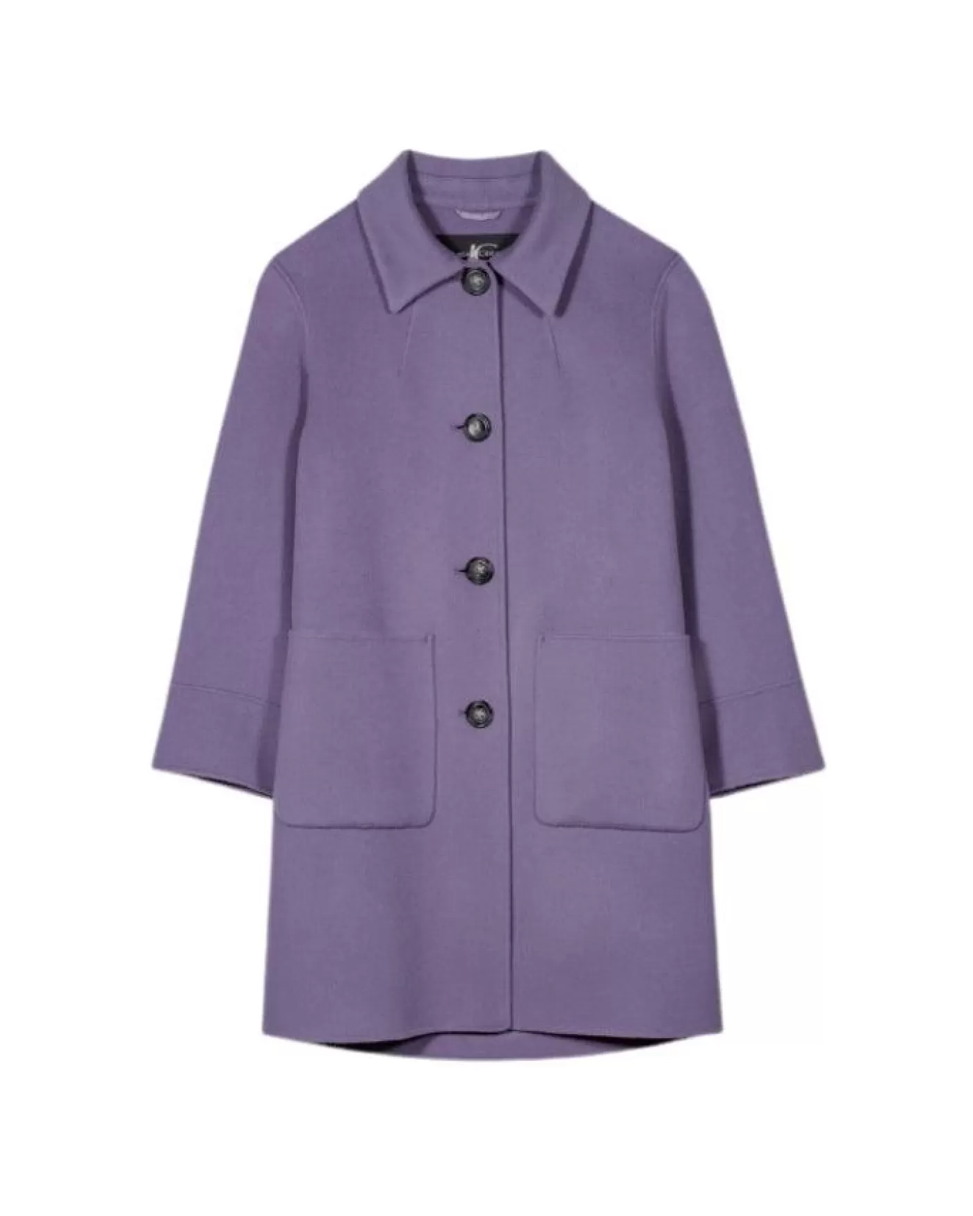 Luisa Cerano Double Face Wool Cashmere Coat MAUVE Store