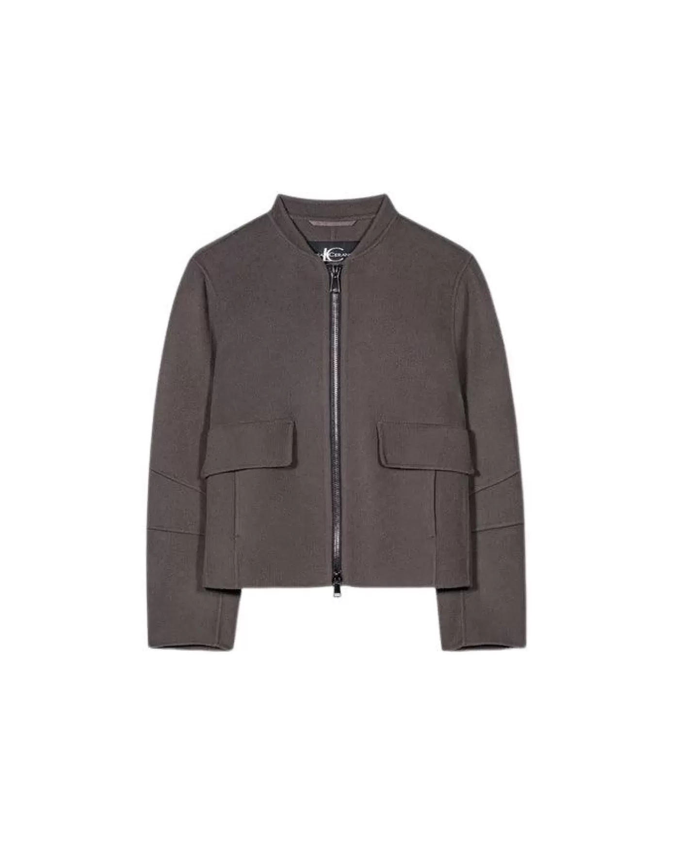 Luisa Cerano Doubleface Blouson Zip Jacket TAUPE Cheap