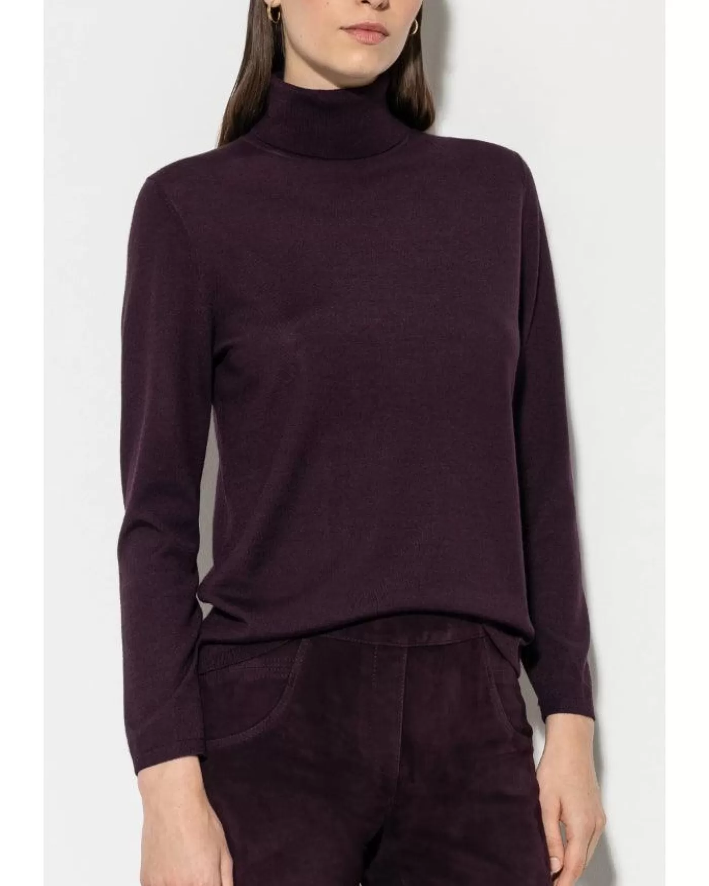 Luisa Cerano Silk Blend Turtleneck Sweater Sale