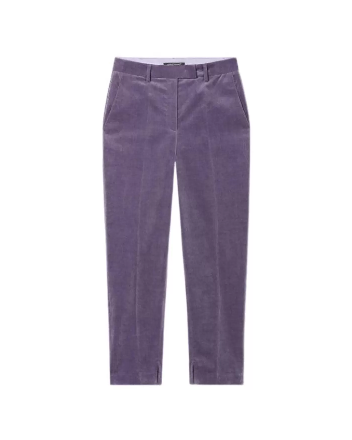 Luisa Cerano Tapered Cropped Velvet Pant MAUVE Outlet