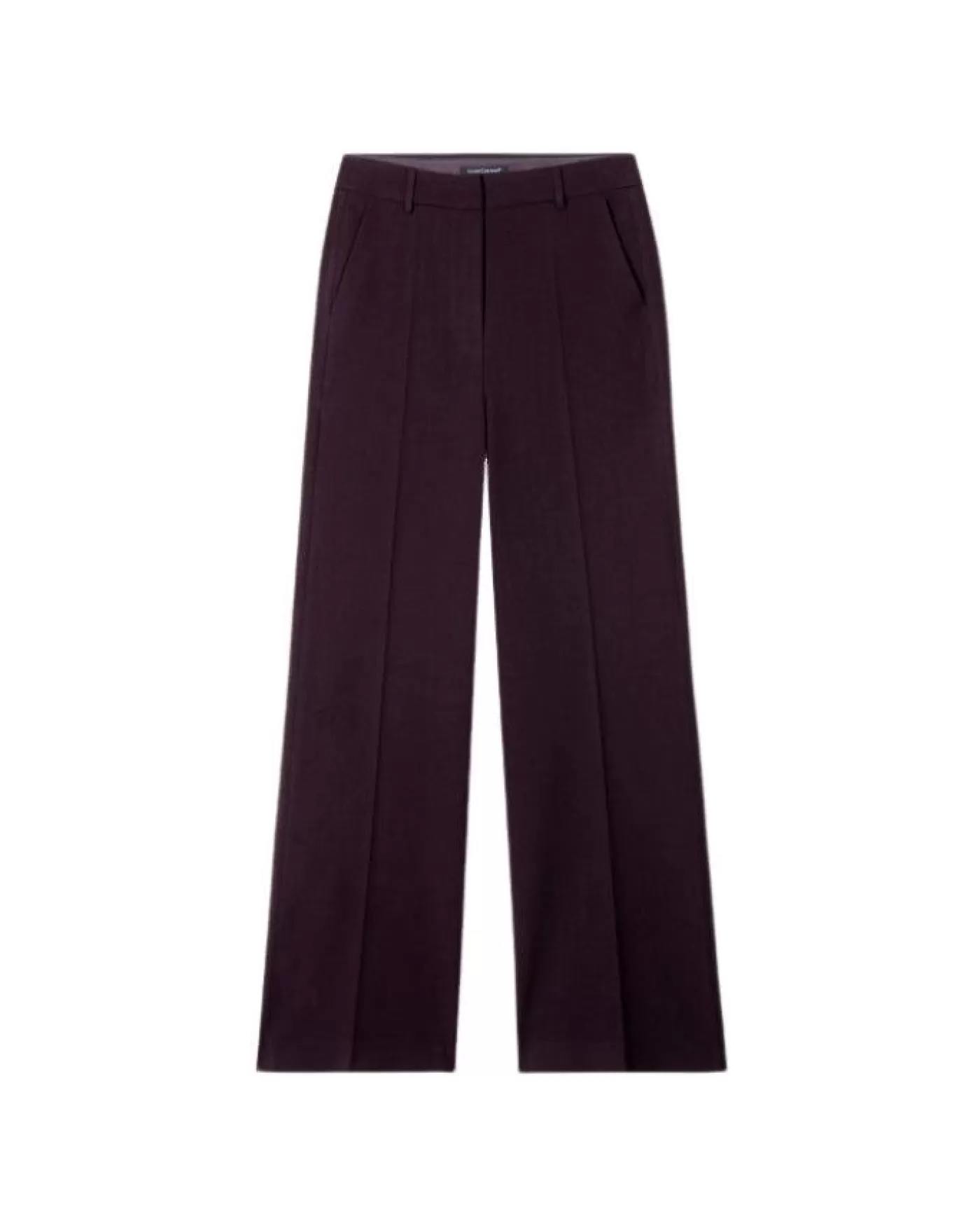 Luisa Cerano Wide Leg Full Length Dress Pants BURGUNDY Clearance