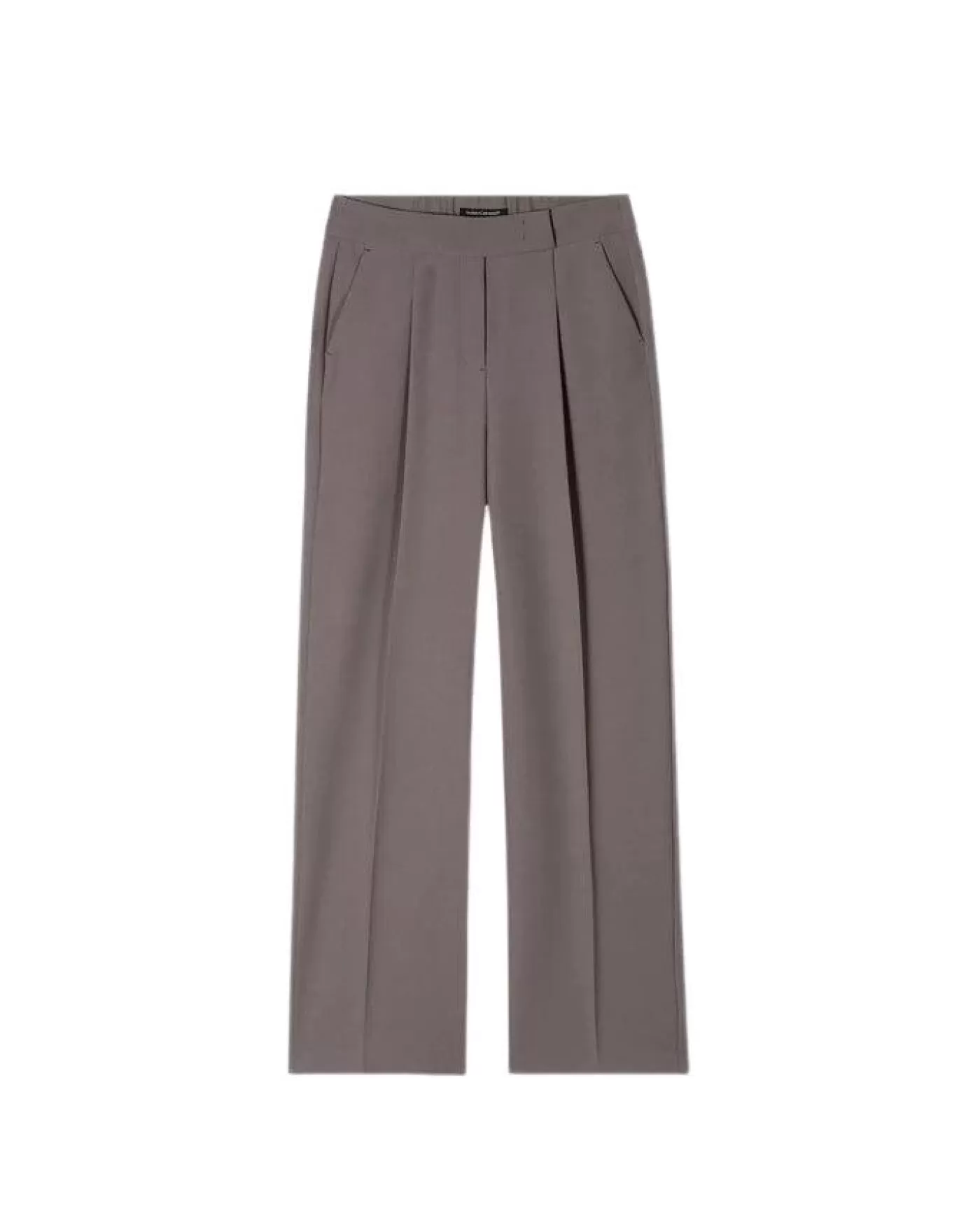 Luisa Cerano Wide Leg Pleated Full Length Pants TAUPE Store