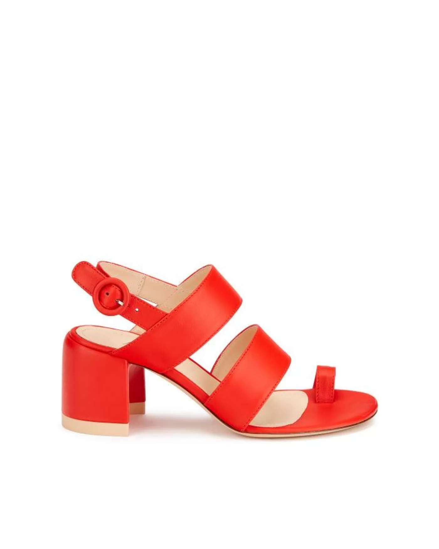 AGL Lunar Block Heel Sandal TANGERINEROSA Online