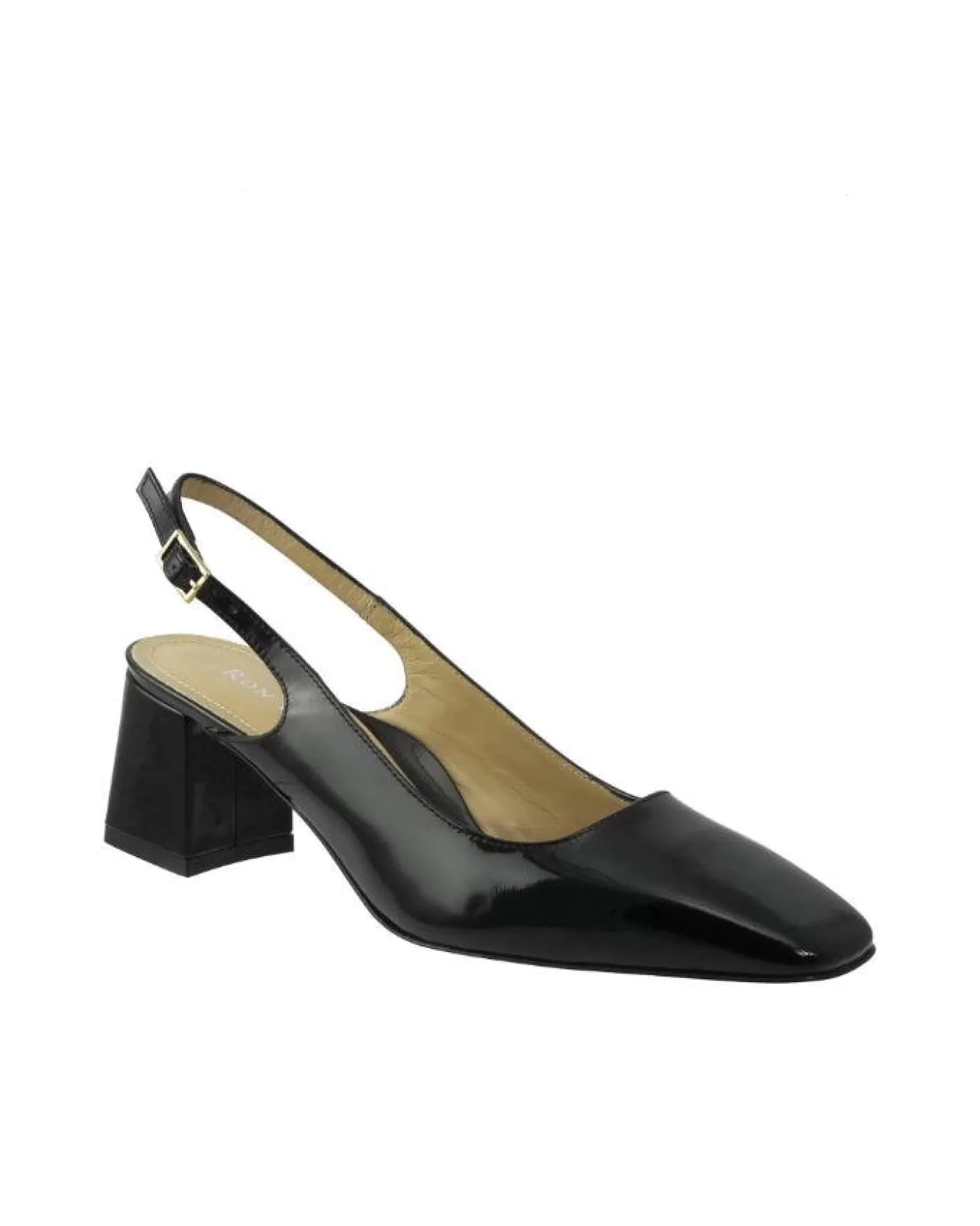 Ron White Lyla Open Back Pump Onyx Hot