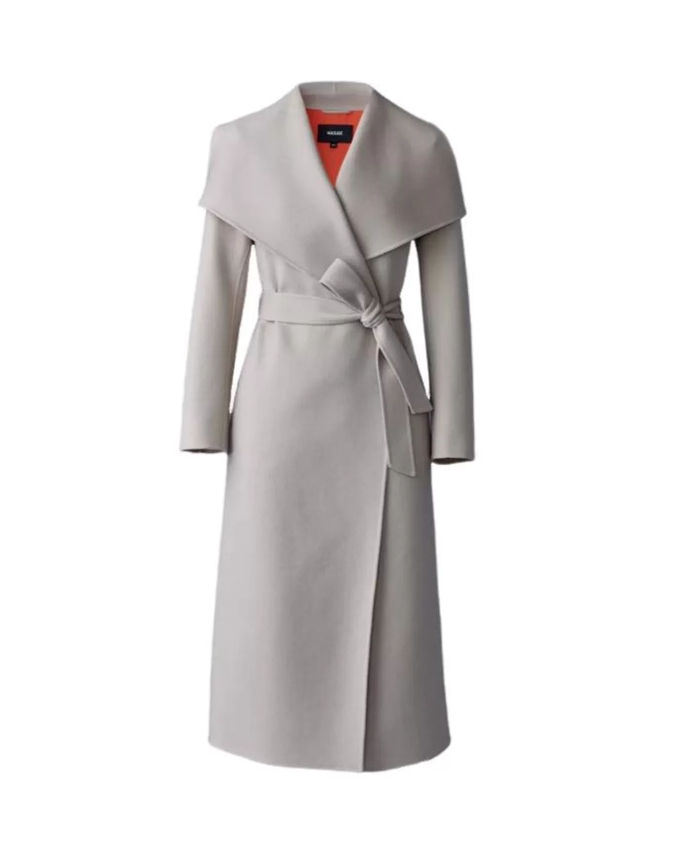 Mackage MAI-LST Double Face Wool Stripe Wrap Coat TRENCH Online