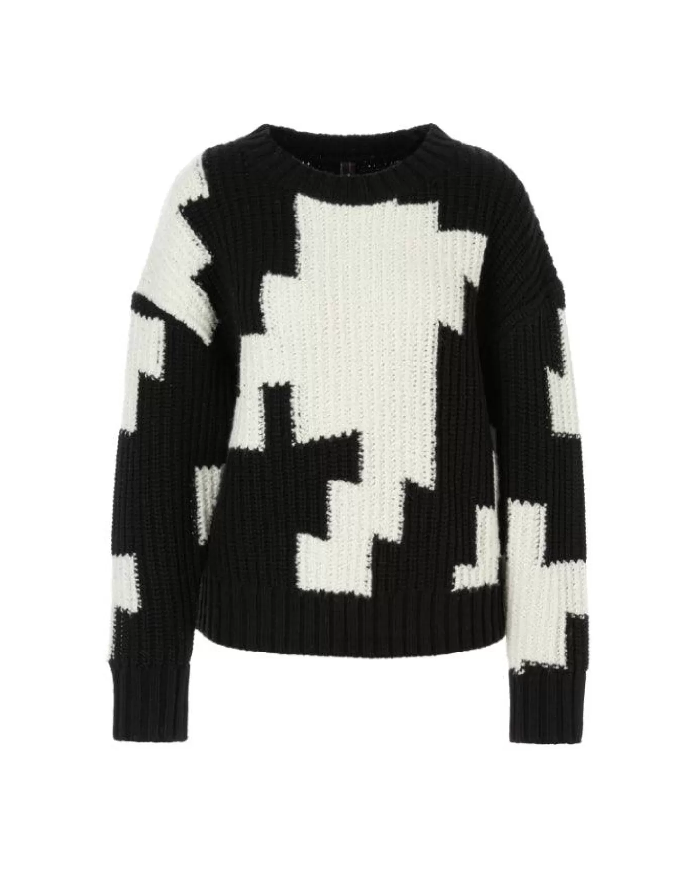 Marc Cain Abstract Pattern Sweater Black/White Online