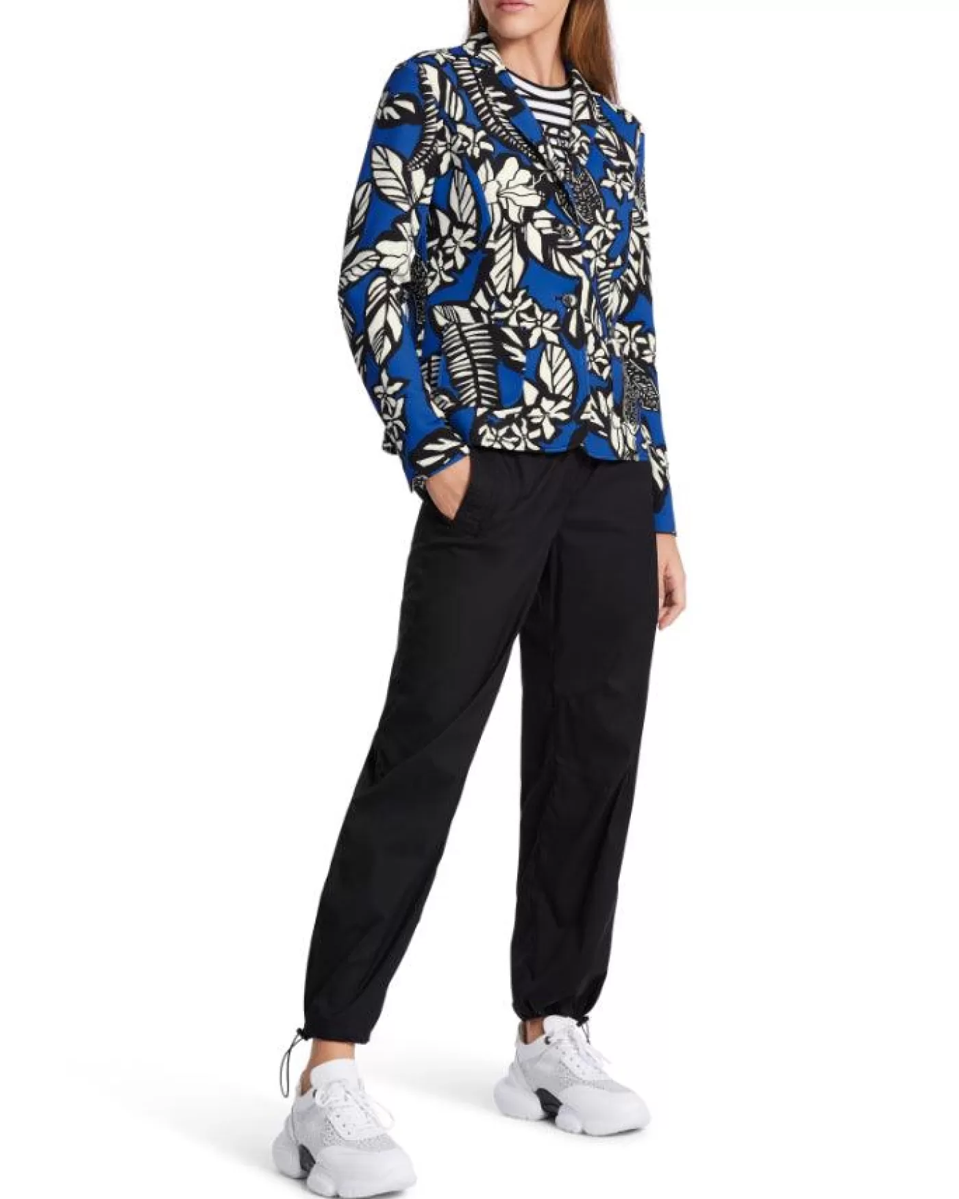 Marc Cain All Over Print Blazer BRIGHTROYALBLUE Sale