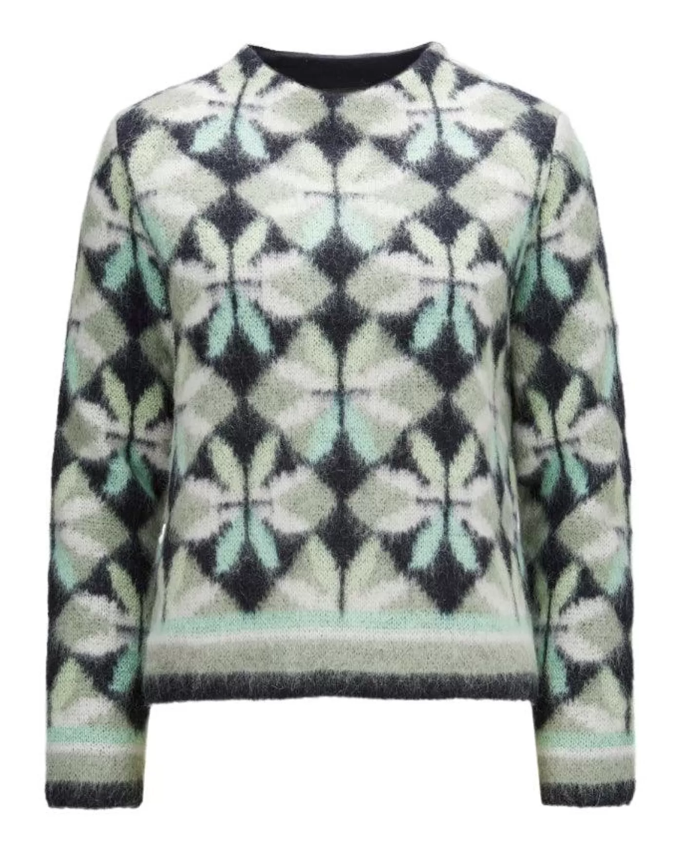 Marc Cain Alpaca Blend Print Sweater FROZENSAGE Fashion