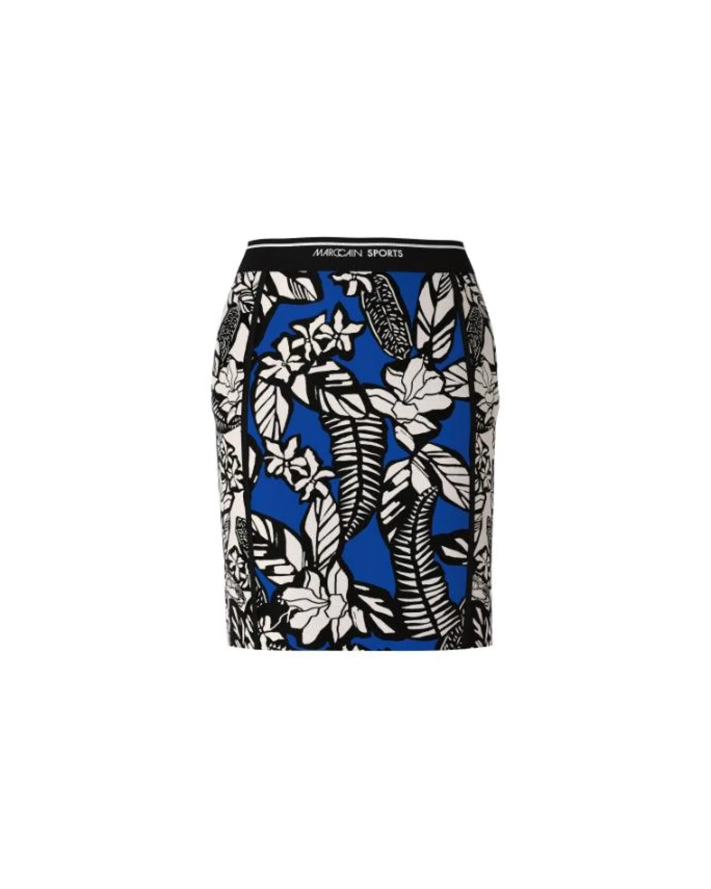 Marc Cain Floral Pattern Mix Mini Skirt WHITE/BLACK Outlet