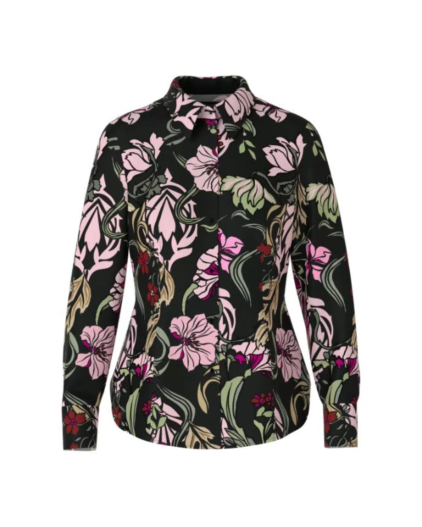Marc Cain Floral Print Shirt Black Store