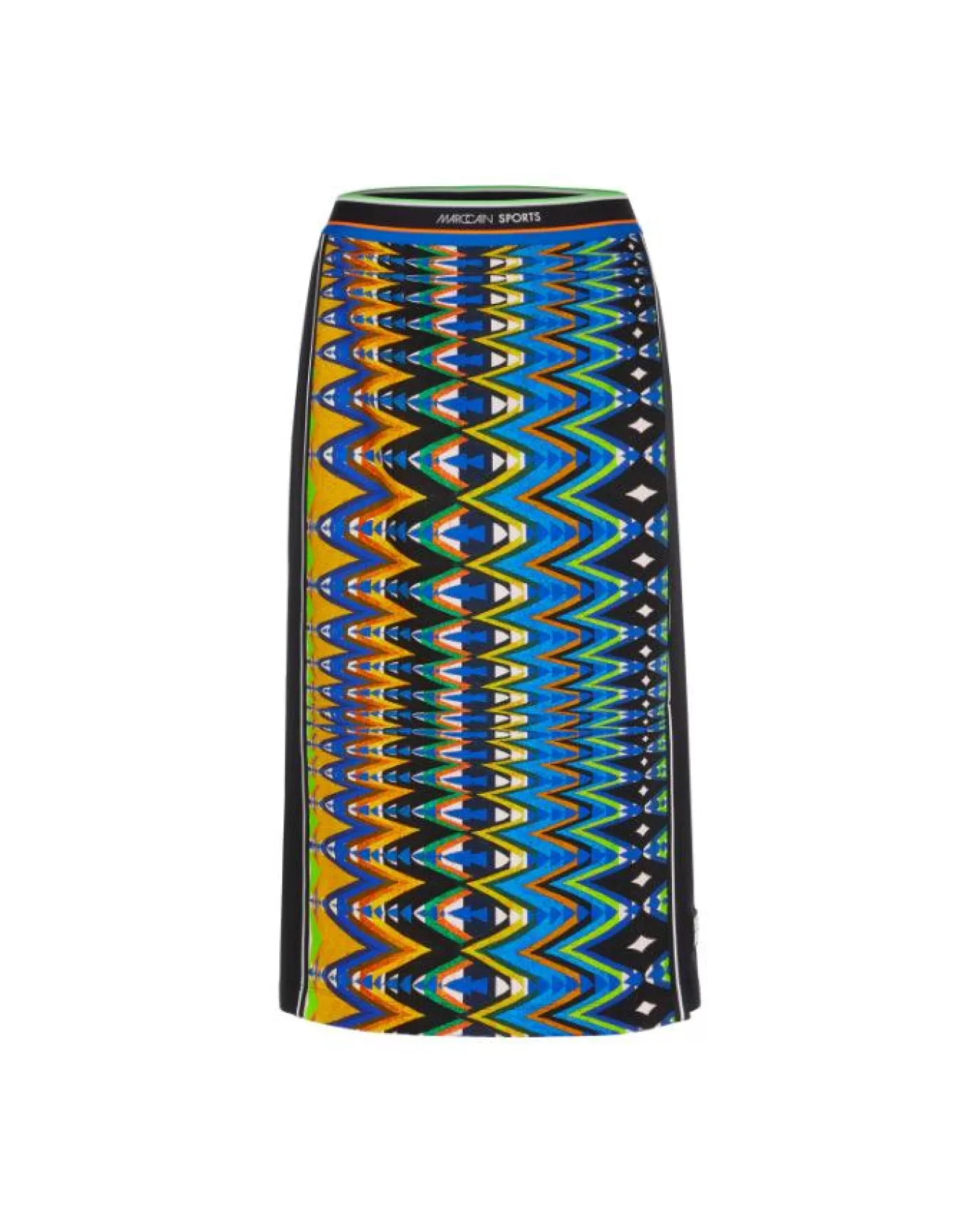 Marc Cain Harlequin Print Scuba Pencil Skirt SKY Store