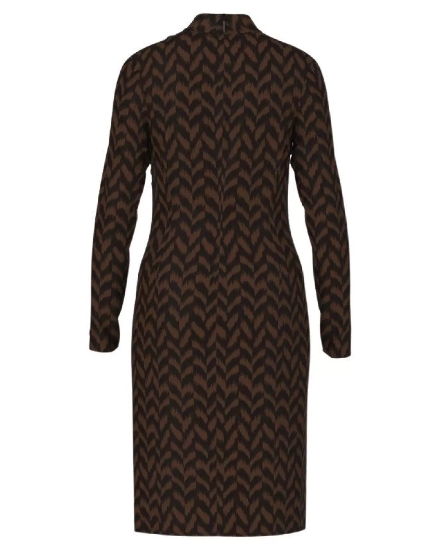 Marc Cain Herringbone Print Dress DEEPWOOD Clearance