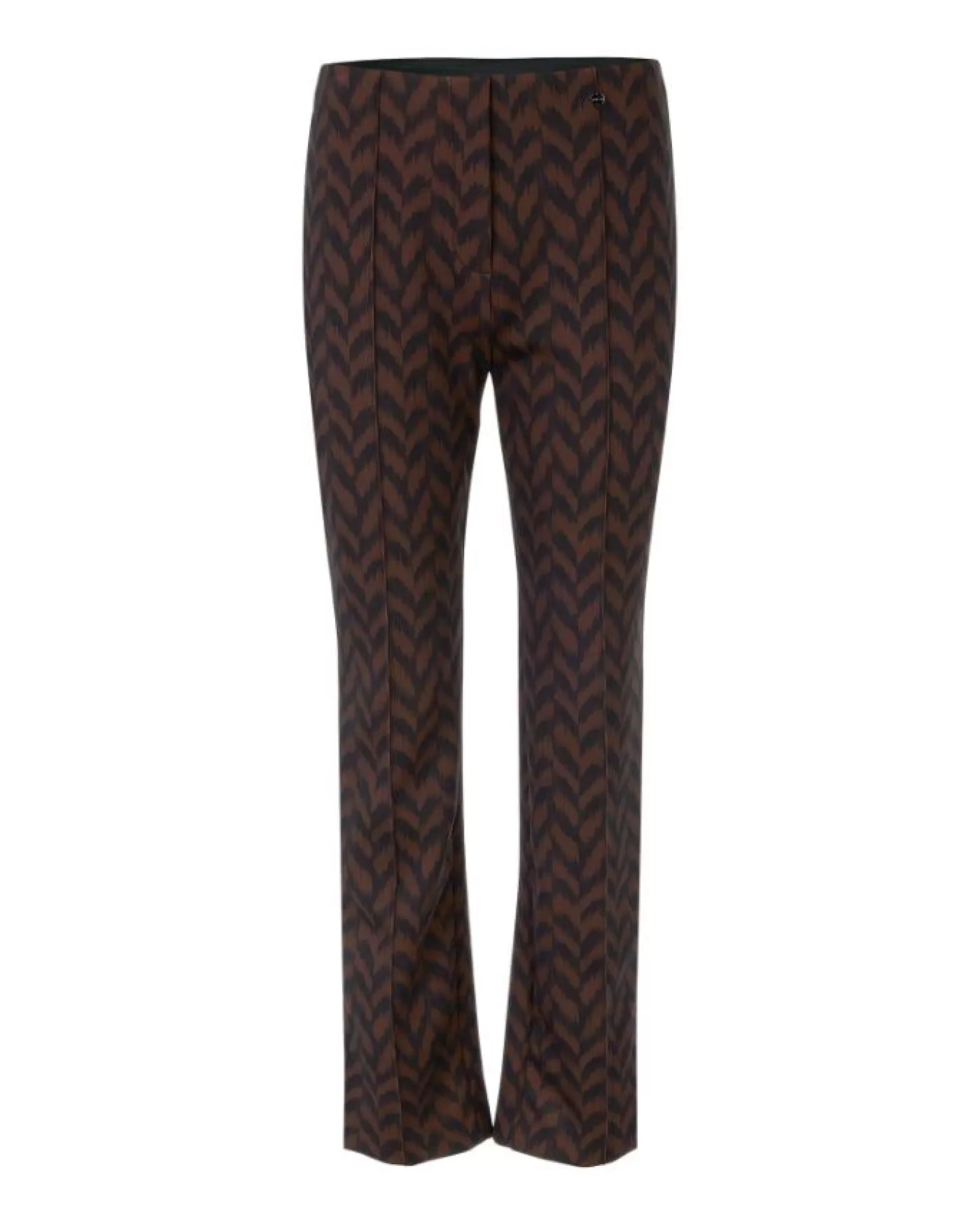 Marc Cain Herringbone Print Scuba Pant DEEPWOOD Best