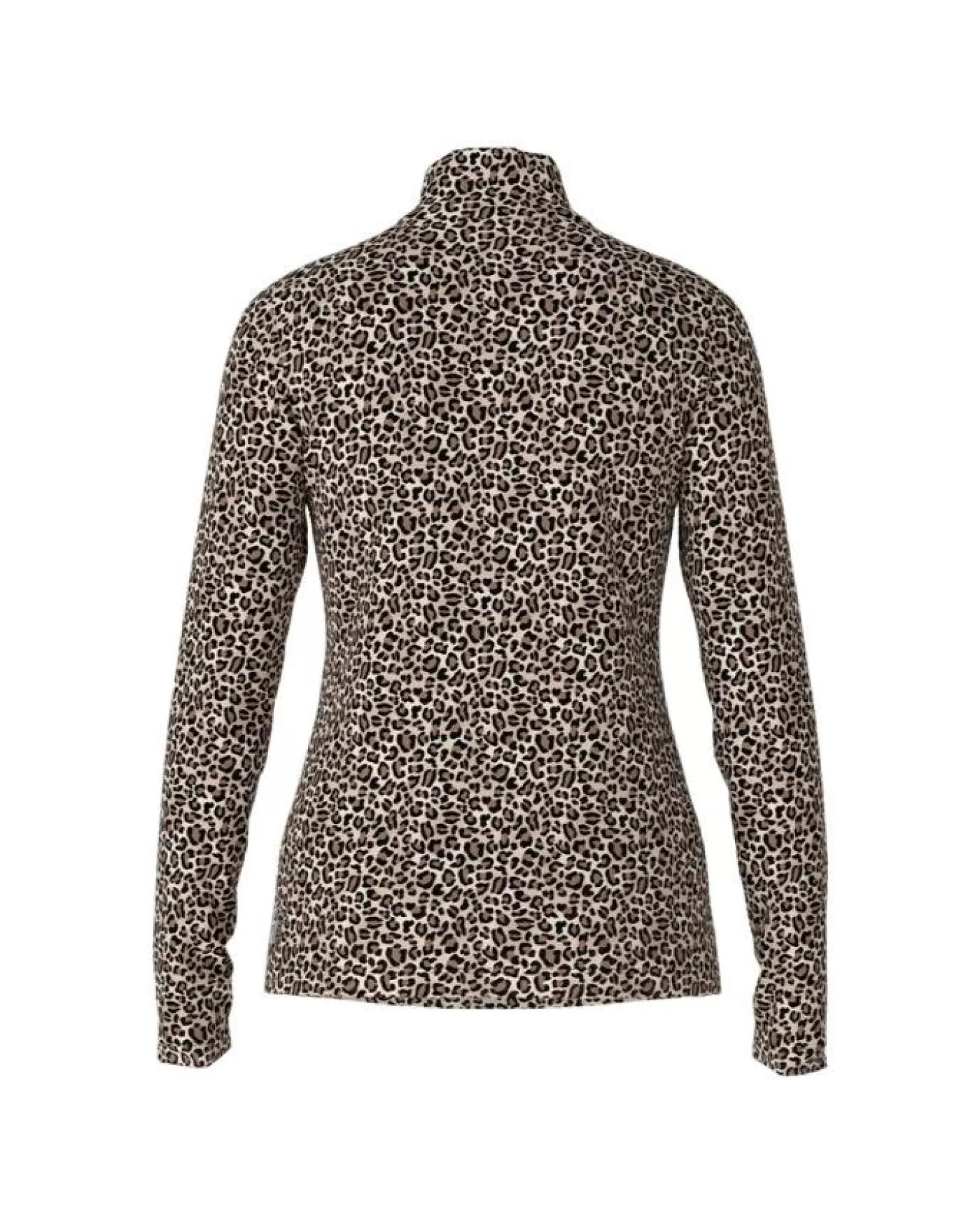 Marc Cain Leo Print Turtleneck SOFTMOONROCK Flash Sale